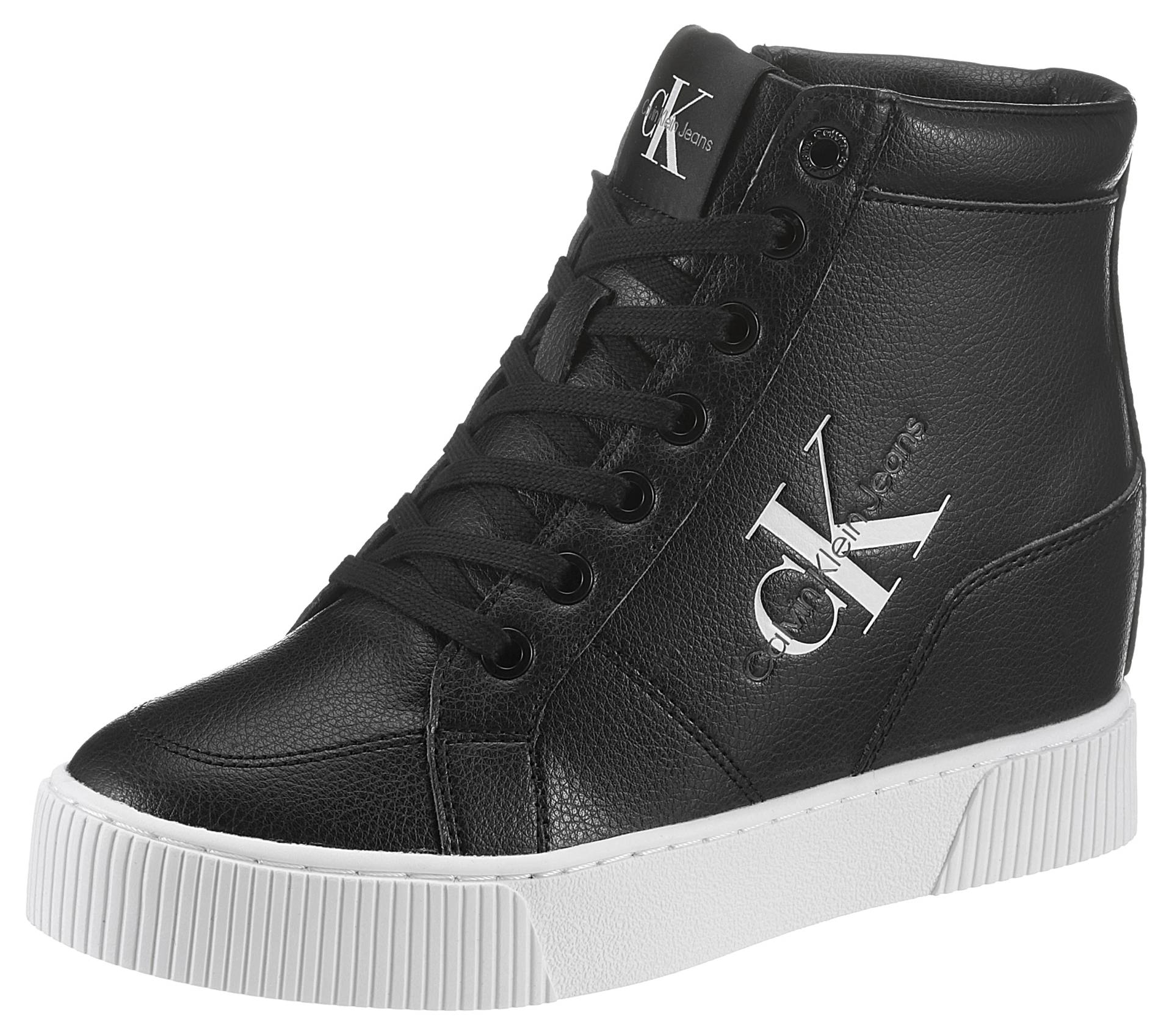 Calvin Klein Jeans Plateausneaker »HIDDEN WEDGE CUPSOLE LACEUP«, mit seitlichem Logoschriftzug von Calvin Klein Jeans