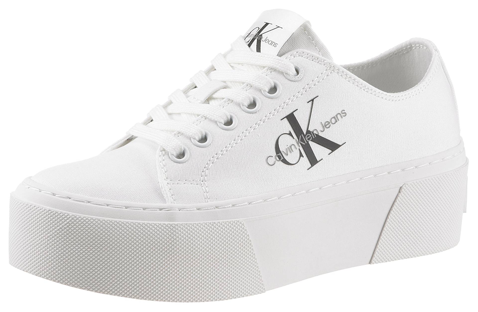 Calvin Klein Jeans Plateausneaker »JENNA 19T *I«, mit Logoschriftzug, Freizeitschuh, Halbschuh, Schnürschuh von Calvin Klein Jeans