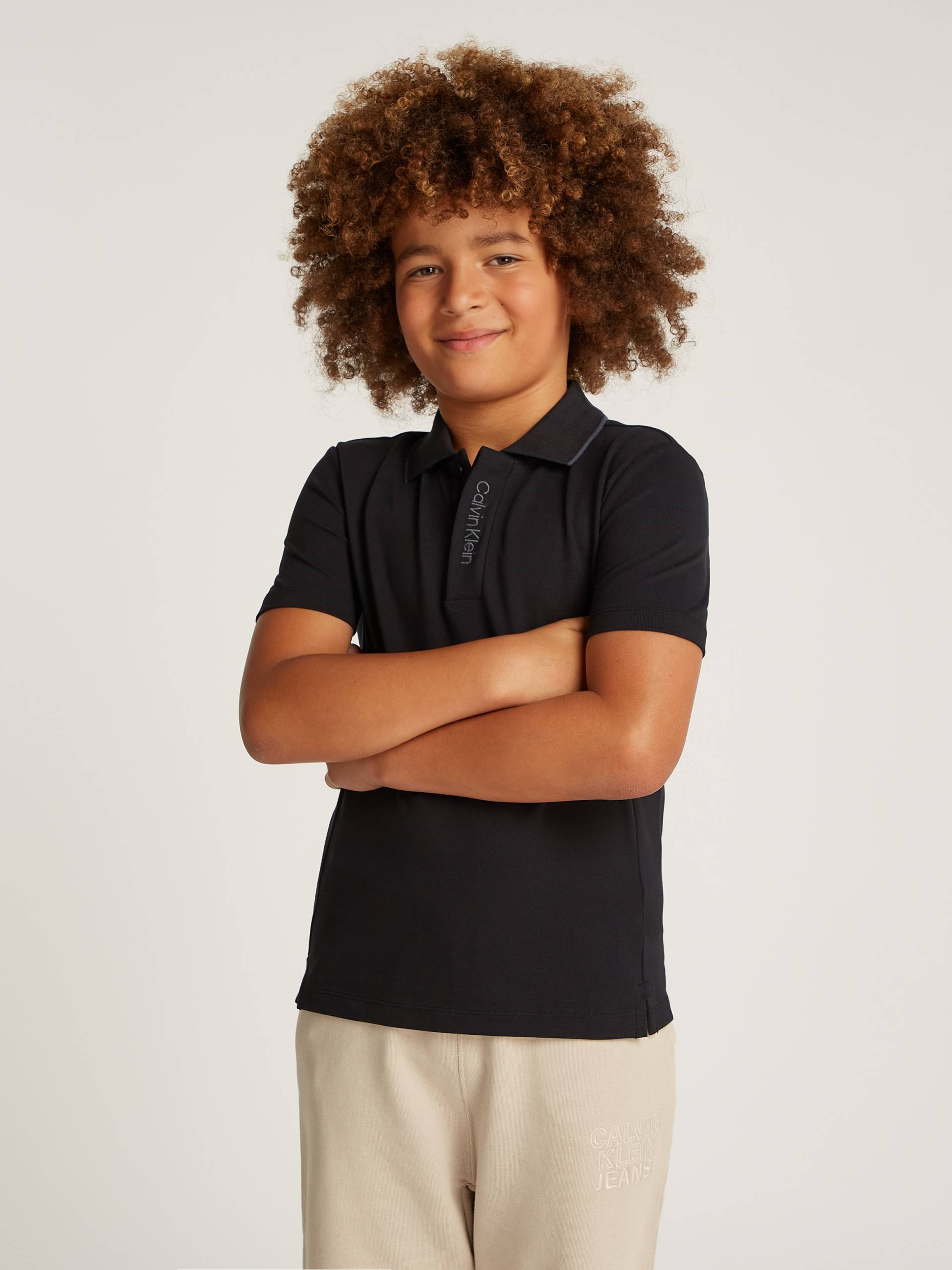 Calvin Klein Jeans Poloshirt »EMBRO. CK LOGO PIQUE POLO«, für Kinder bis 16 Jahre mit Logoprägung von Calvin Klein Jeans