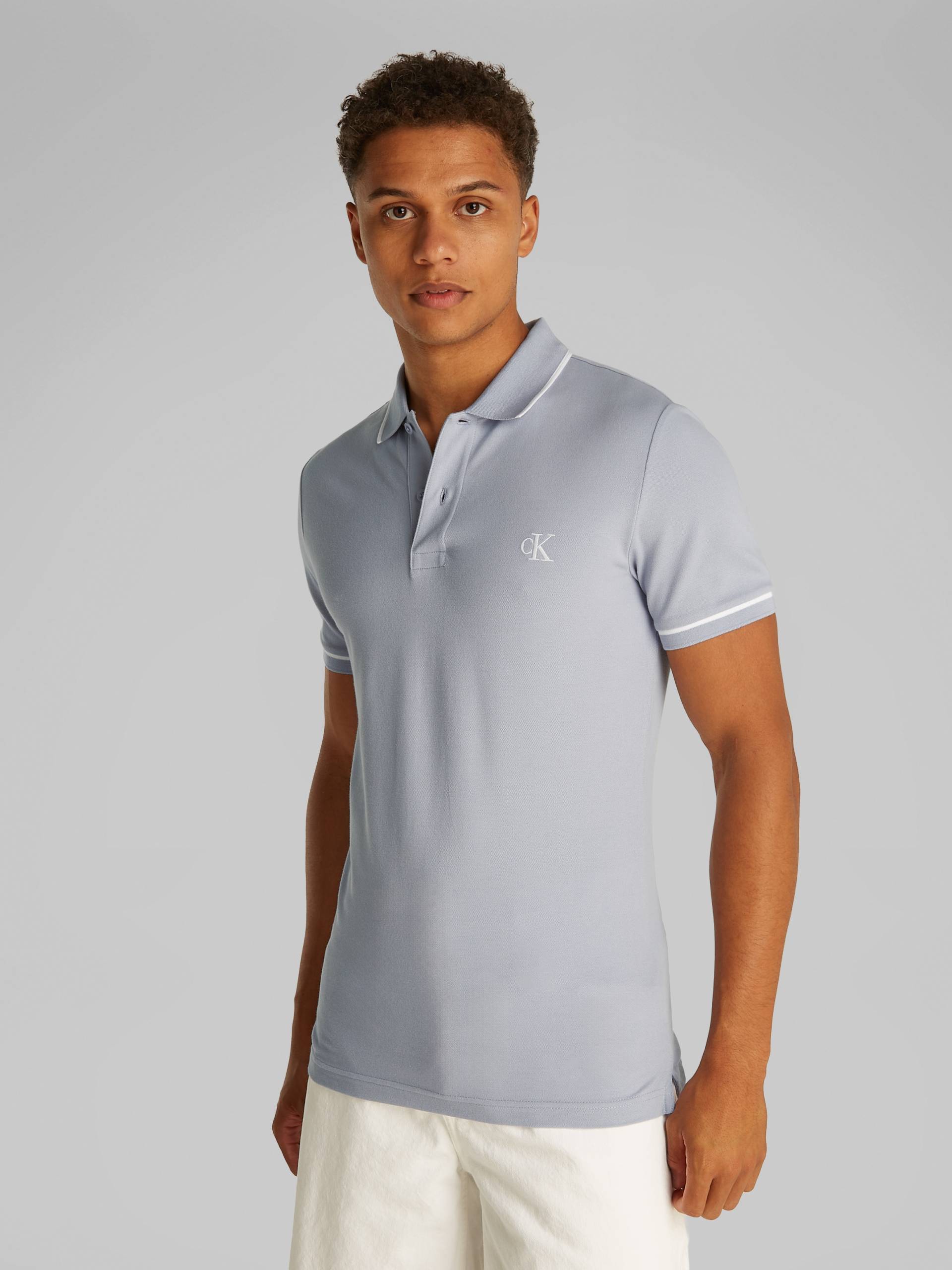 Calvin Klein Jeans Poloshirt »TIPPING SLIM POLO« Calvin Klein Jeans Poloshirt »TIPPING SLIM POLO« von Calvin Klein Jeans