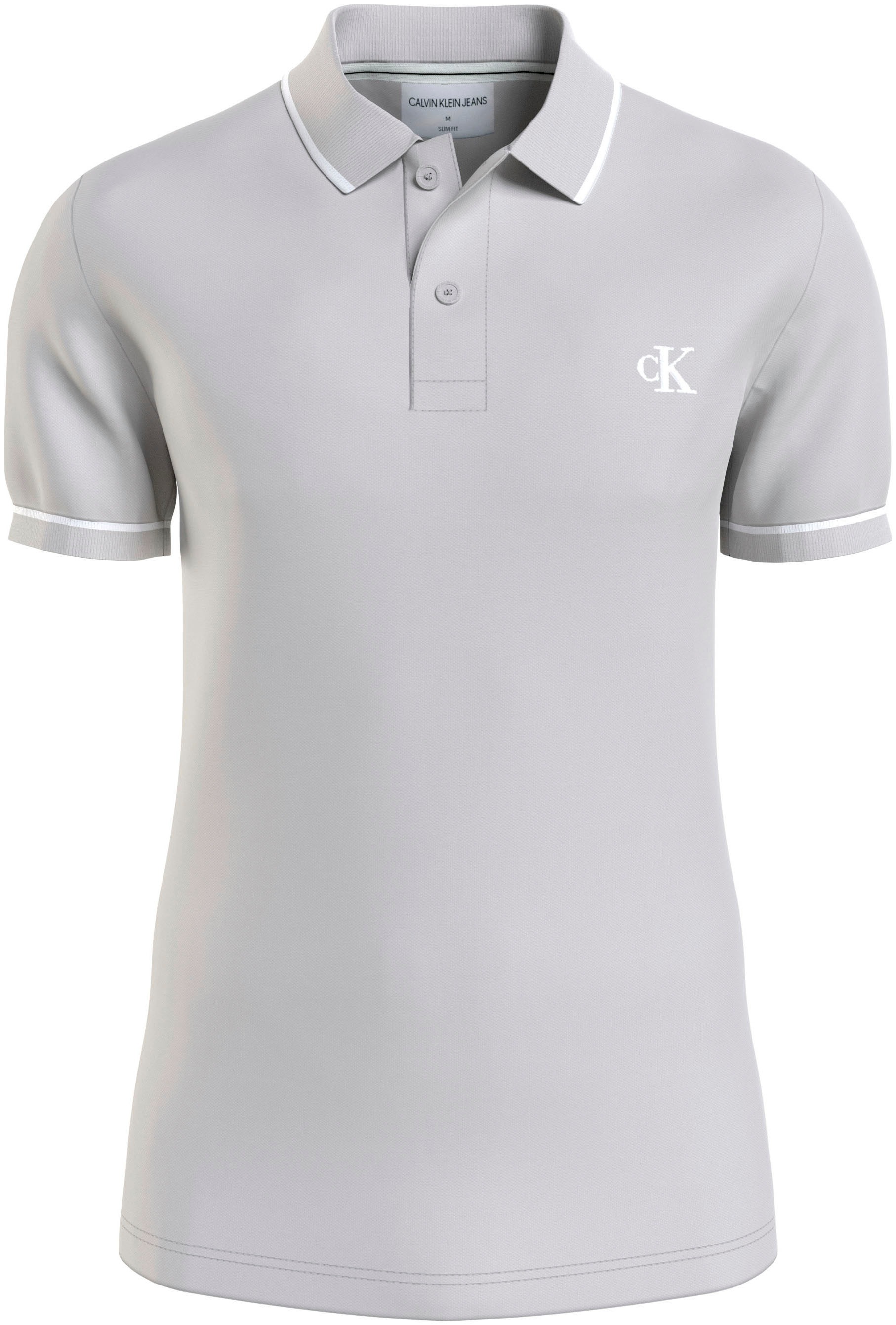 Calvin Klein Jeans Poloshirt »TIPPING SLIM POLO«, mit Logomarkenlabel von Calvin Klein Jeans