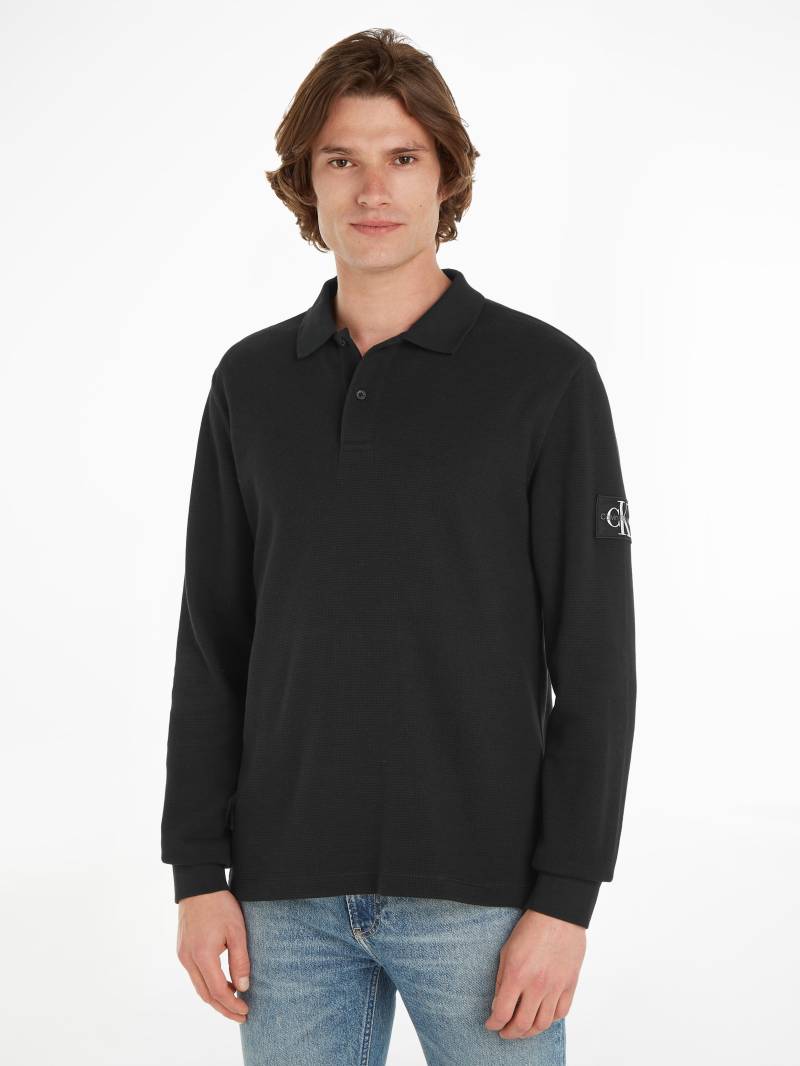 Calvin Klein Jeans Poloshirt »WAFFLE LS BADGE POLO«, mit langem Arm von Calvin Klein Jeans