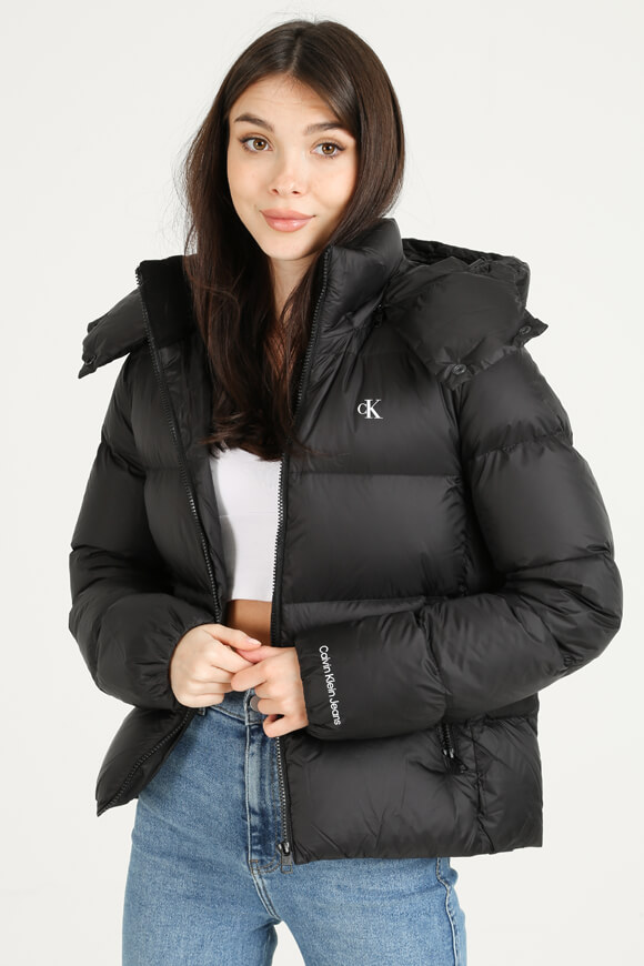 Calvin Klein Jeans Puffer Daunenjacke | Black | Damen  | L von Calvin Klein Jeans