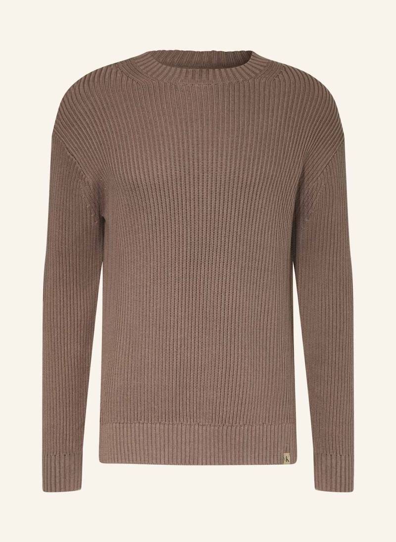 Calvin Klein Jeans Pullover braun von Calvin Klein Jeans