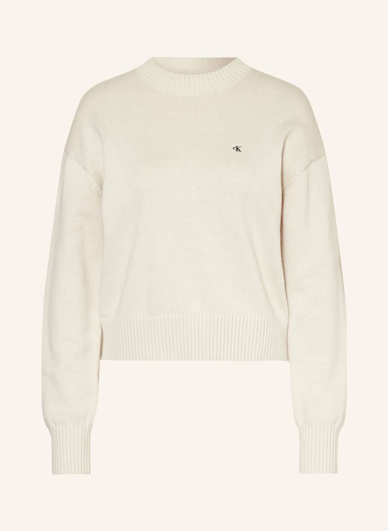 Calvin Klein Jeans Pullover weiss von Calvin Klein Jeans