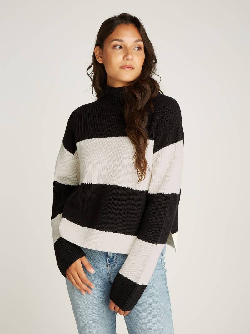 Calvin Klein Jeans Rollkragenpullover »CHUNKY LOOSE HIGH NECK SWEATER«, mit Logopatch von Calvin Klein Jeans