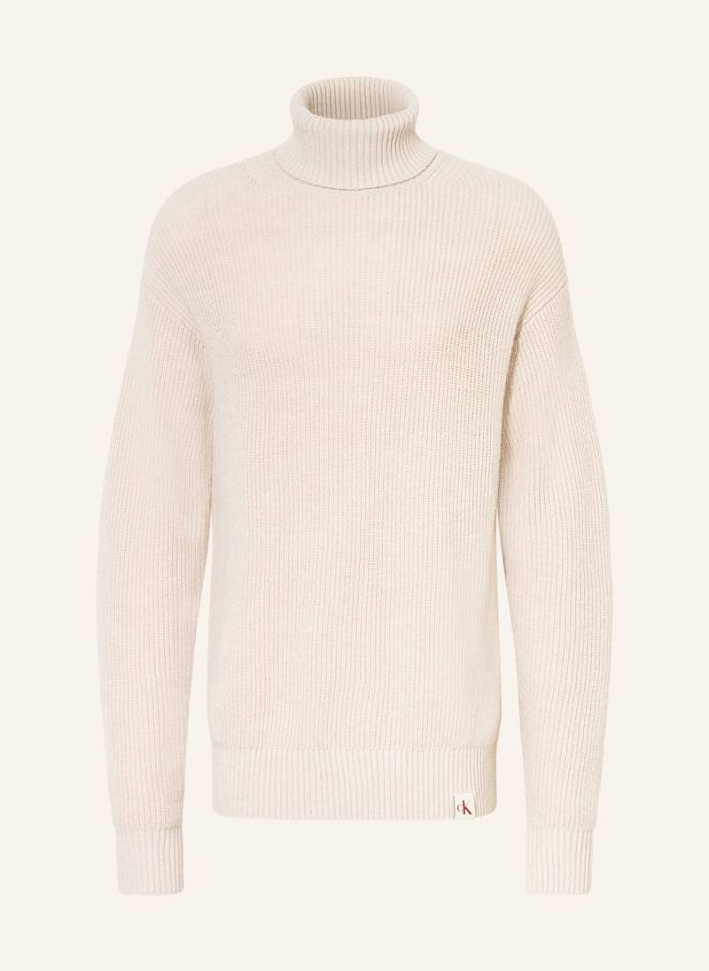 Calvin Klein Jeans Rollkragenpullover beige von Calvin Klein Jeans