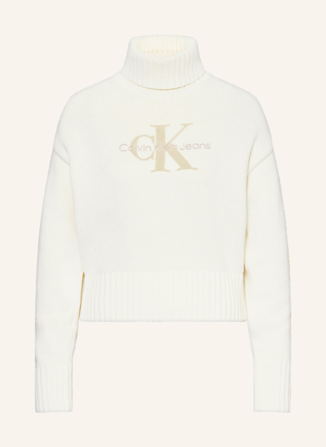 Calvin Klein Jeans Rollkragenpullover weiss von Calvin Klein Jeans