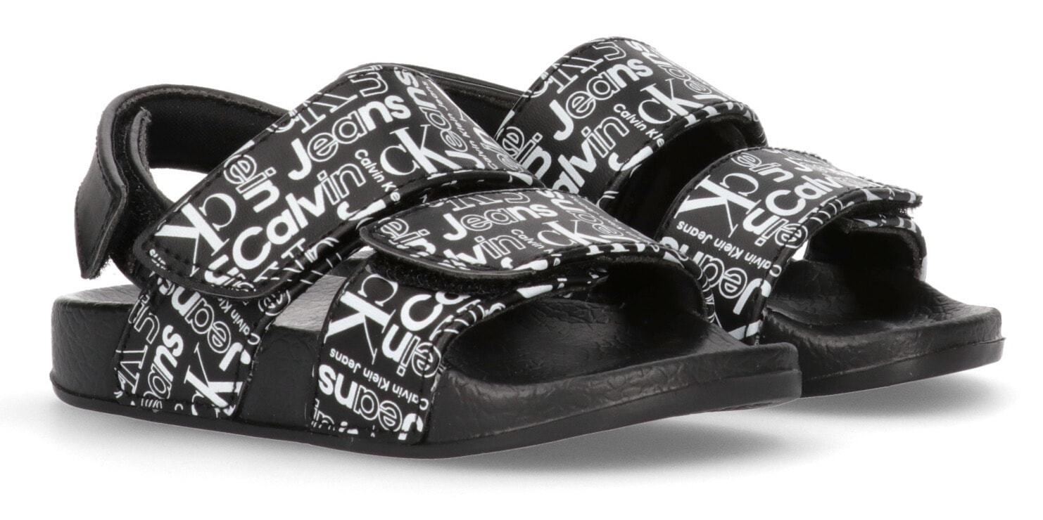 Calvin Klein Jeans Sandale »VELCRO SANDAL«, Sommerschuh, Klettschuh, Sandalette, mit 3 Klettverschlüssen von Calvin Klein Jeans