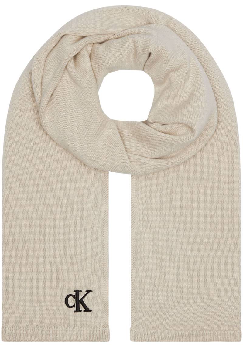 Calvin Klein Jeans Schal »SEASONAL POM POM SCARF«, mit Logostickerei von Calvin Klein Jeans