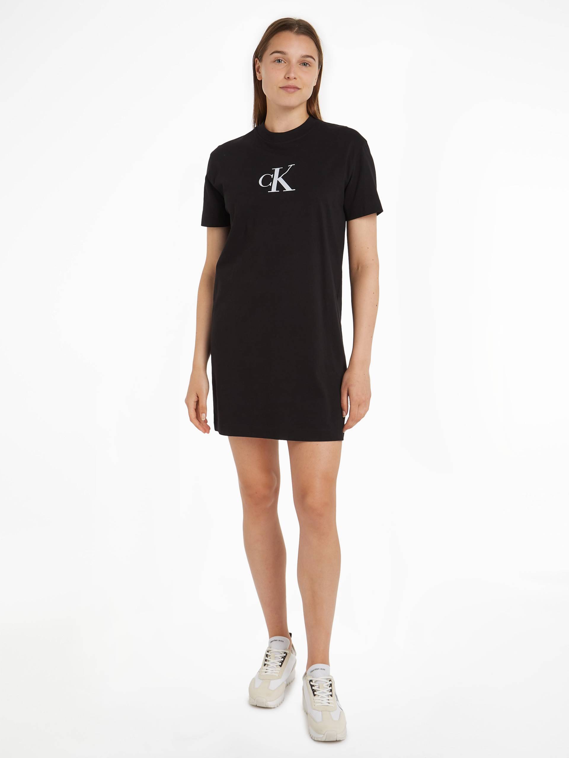 Calvin Klein Jeans Shirtkleid »SATIN CK T-SHIRT DRESS«, mit Logomarkenlabel von Calvin Klein Jeans