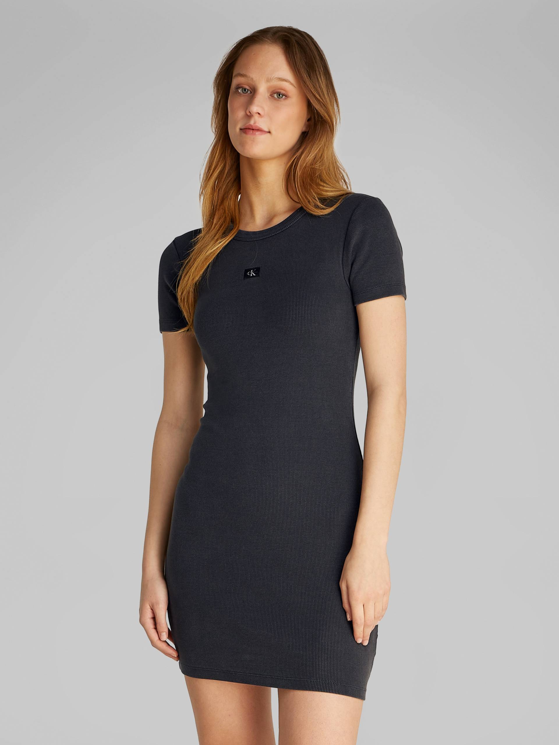 Calvin Klein Jeans Shirtkleid »WASHED WOVEN LABEL RIB DRESS«, in gewaschener Optik von Calvin Klein Jeans