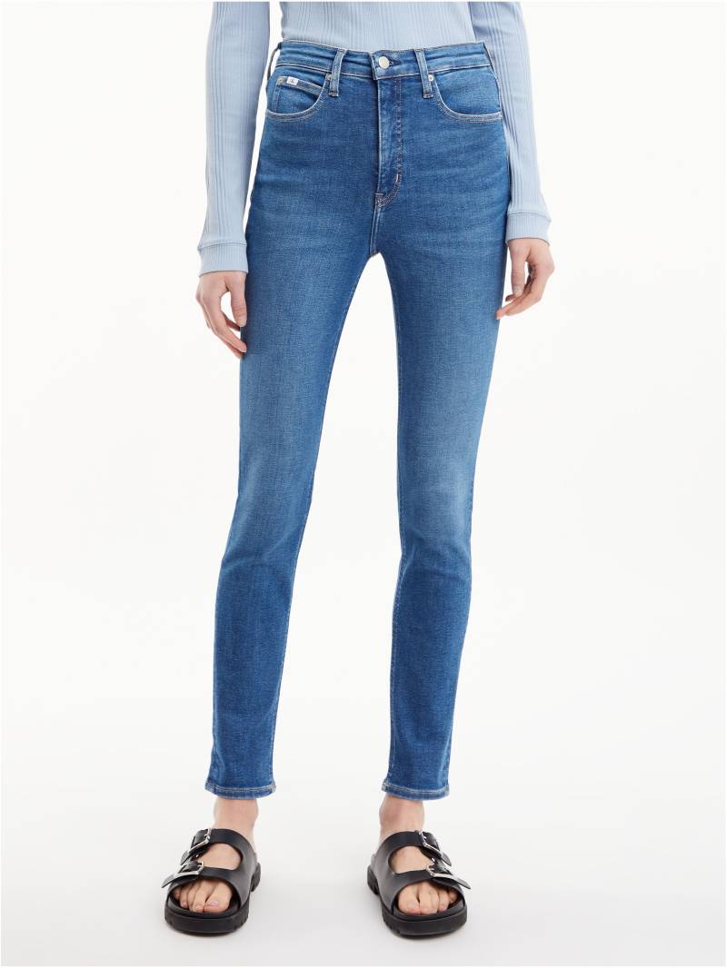 Calvin Klein Jeans Skinny-fit-Jeans »HIGH RISE SKINNY«, mit Calvin Klein Leder-Brandlabel hinten am Bund von Calvin Klein Jeans