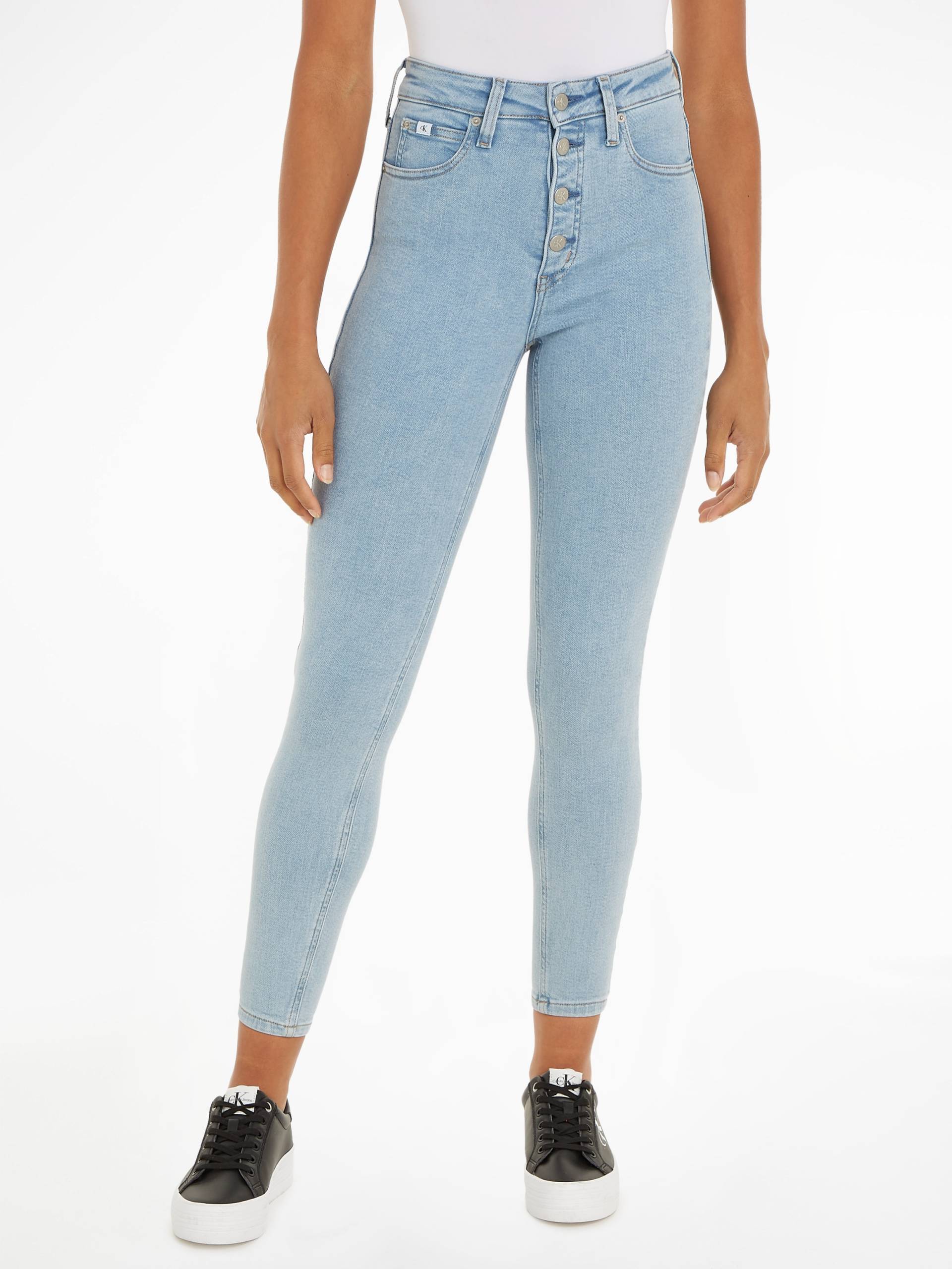 Calvin Klein Jeans Skinny-fit-Jeans »HIGH RISE SUPER SKINNY ANKLE«, in klassischer 5-Pocket-Form von Calvin Klein Jeans