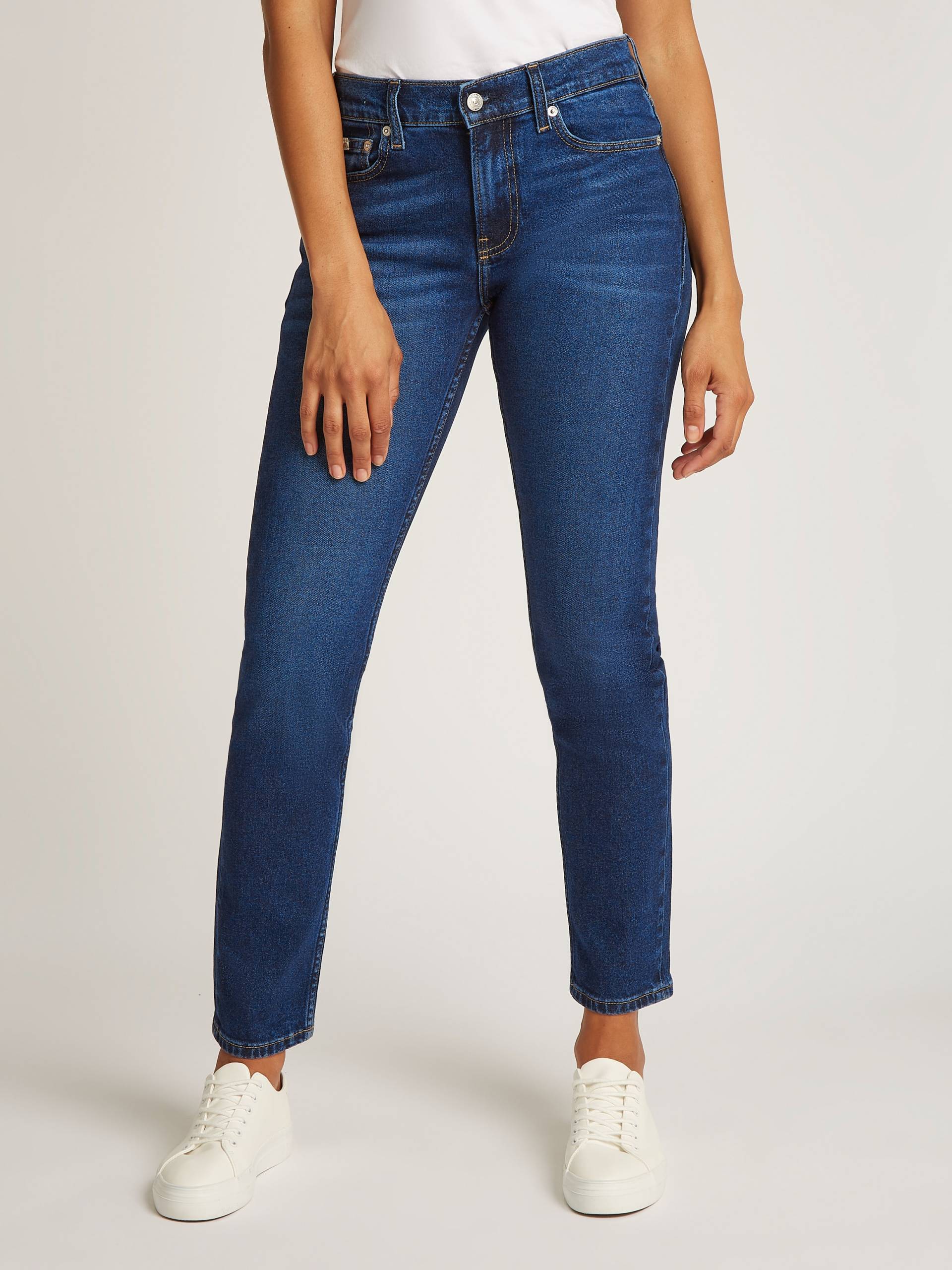 Calvin Klein Jeans Slim-fit-Jeans »SLIM«, Coinpocket, Logostickerei von Calvin Klein Jeans