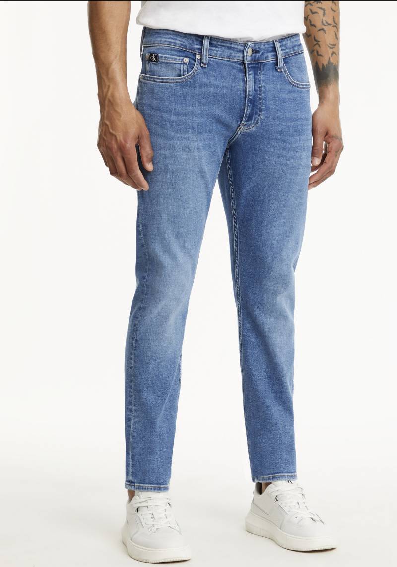 Calvin Klein Jeans Slim-fit-Jeans »SLIM«, mit Calvin Klein Leder-Badge von Calvin Klein Jeans