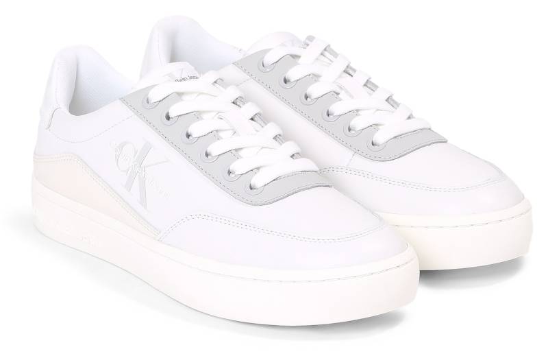 Calvin Klein Jeans Sneaker »CLASSIC CUPSOLE LOW LACE LTH ML«, mit Logoschriftzug, Freizeitschuh, Halbschuh, Schnürschuh von Calvin Klein Jeans