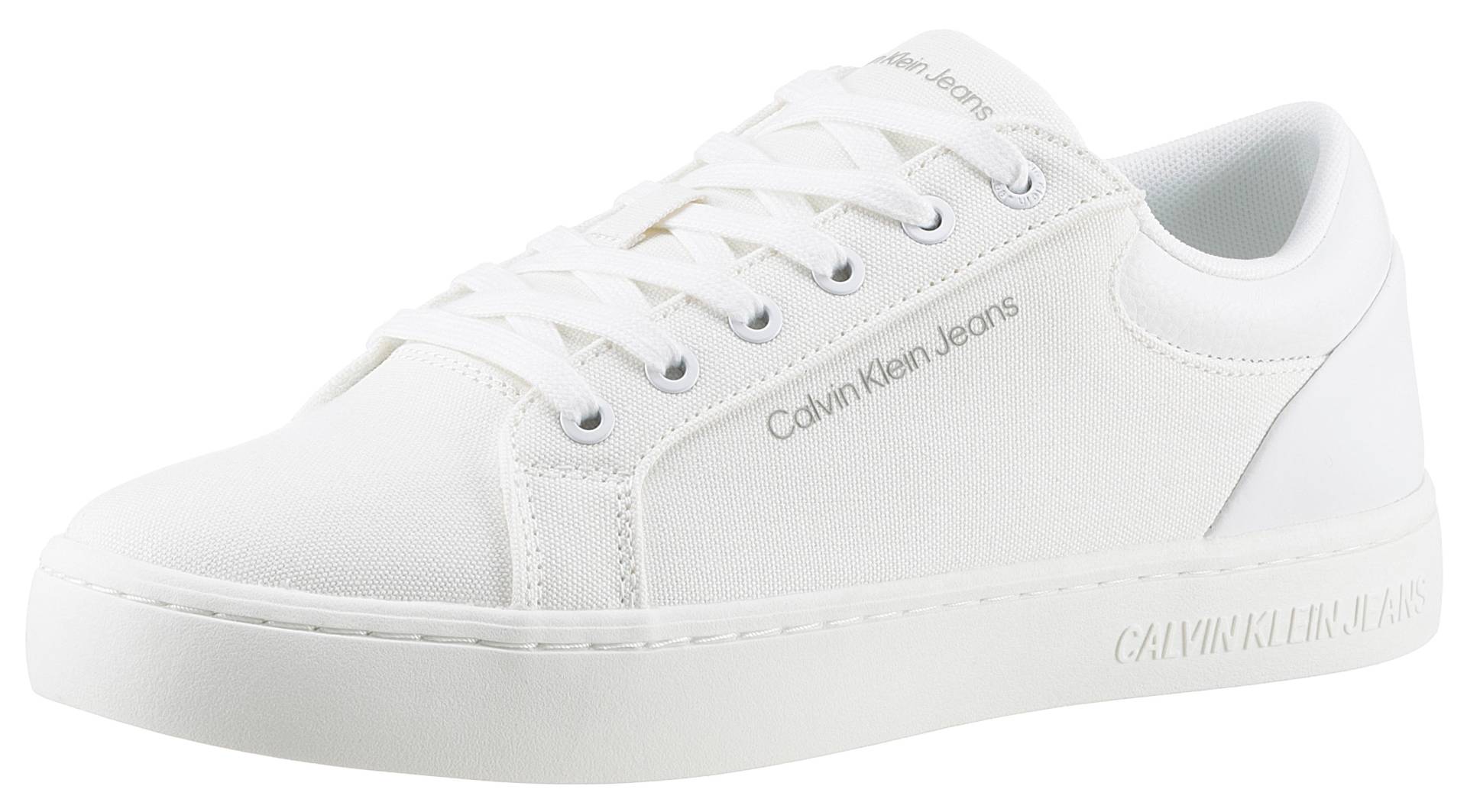 Calvin Klein Jeans Sneaker »CLASSIC CUPSOLE LOW LTH IN DC«, mit seitlichem Logoschriftzug, Freizeitschuh, Halbschuh, Schnürschuh von Calvin Klein Jeans