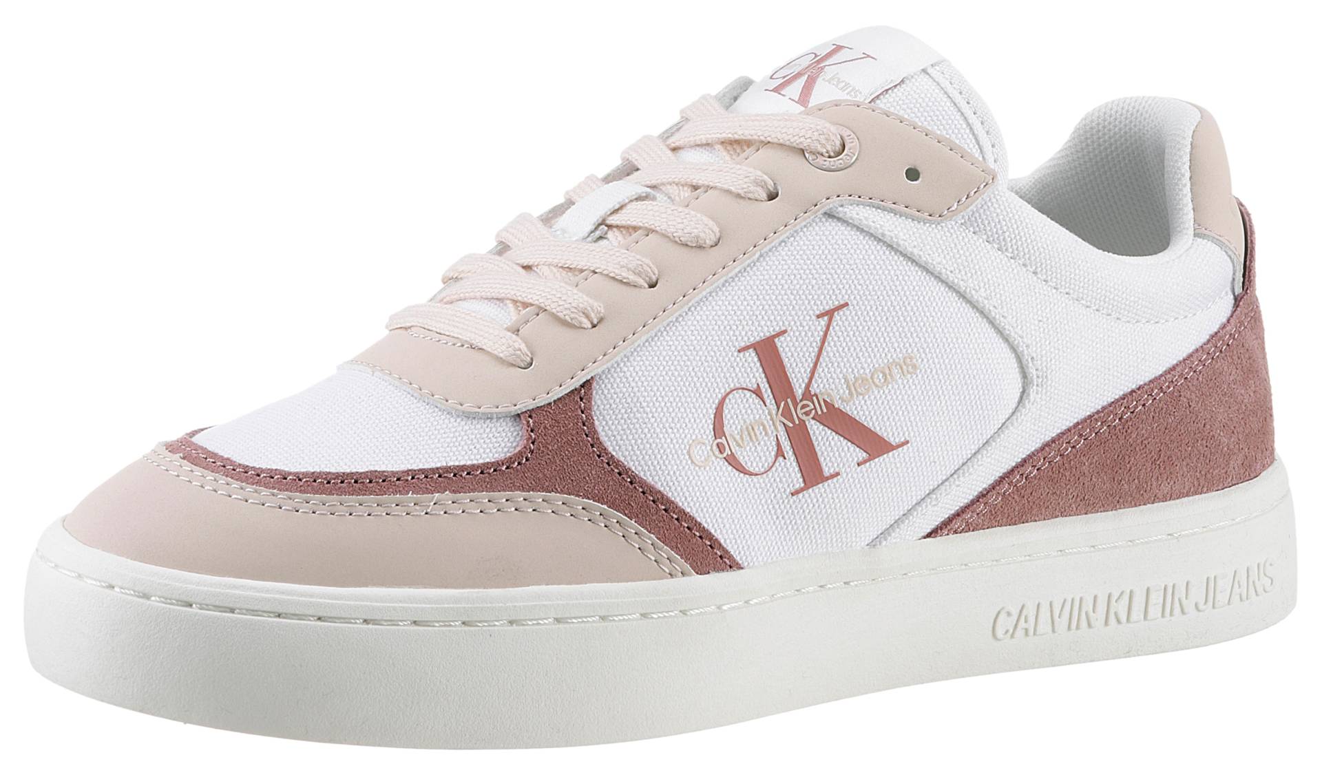 Calvin Klein Jeans Sneaker »CLASSIC CUPSOLE LOW MIX ML BTW«, mit kontrastfarbenen Details, Freizeitschuh, Halbschuh, Schnürschuh von Calvin Klein Jeans