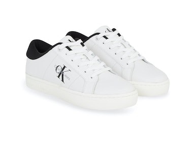 Calvin Klein Jeans Sneaker »CLASSIC CUPSOLE LOWLACEUP LTH WN«, mit Logoschriftzug, Freizeitschuh, Halbschuh, Schnürschuh von Calvin Klein Jeans