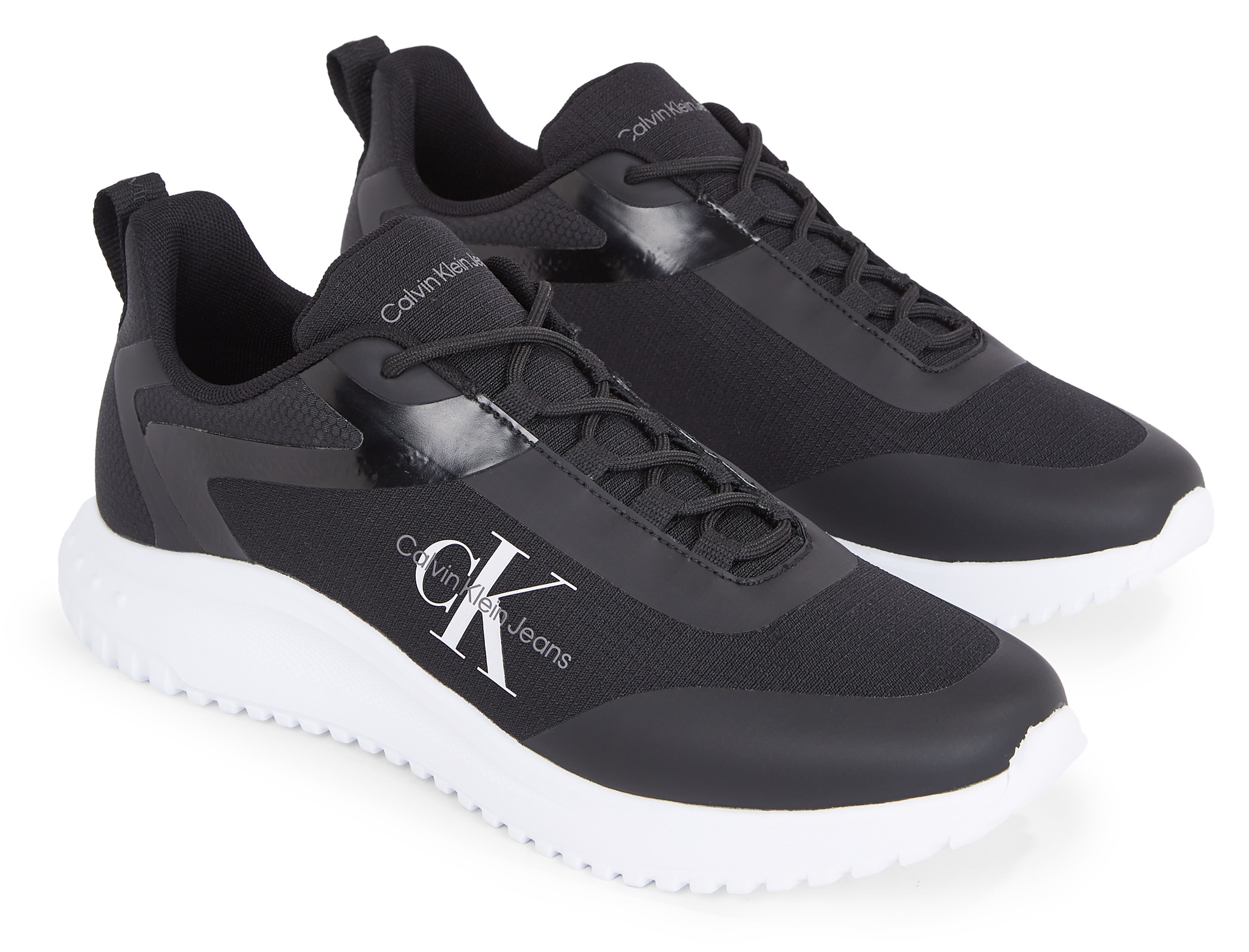 Calvin Klein Jeans Sneaker »EVA RUNNER LOW LACE ML MIX«, Freizeitschuh, Halbschuh, Schnürschuh, mit CK-Logoemblem von Calvin Klein Jeans