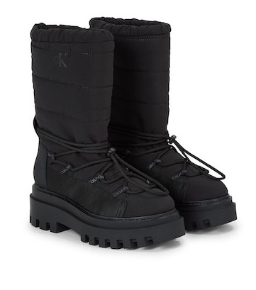 Calvin Klein Jeans Snowboots »Winterstiefel FLATFORM SNOW BOOT NYLON WN«, mit elastischer Schnürung von Calvin Klein Jeans