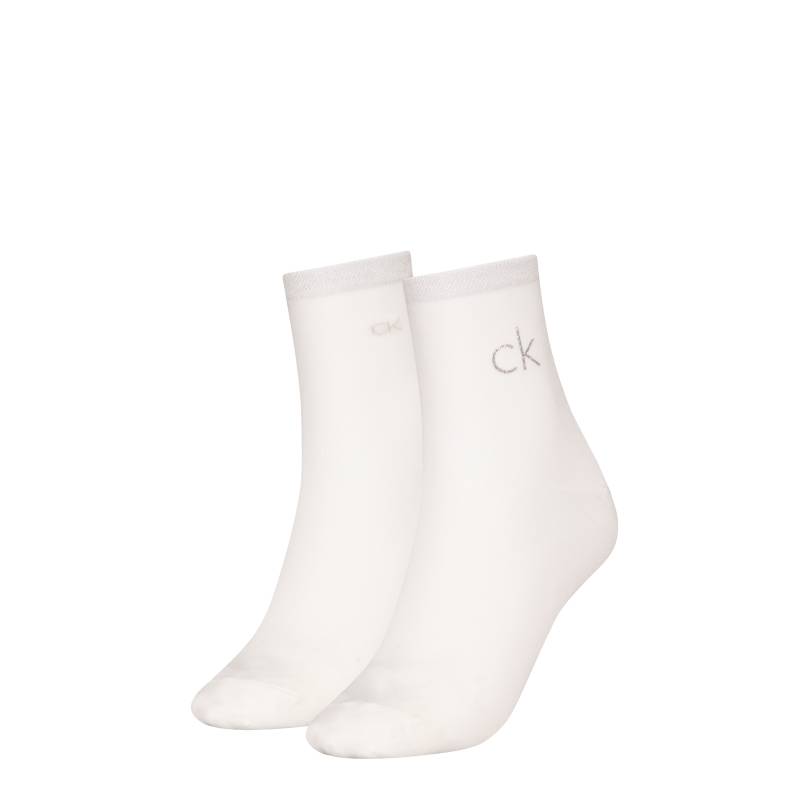 Calvin Klein Jeans Socken »CK WOMEN SHORT SOCK 2P SHINY LOGO«, (2 Paar) von Calvin Klein Jeans