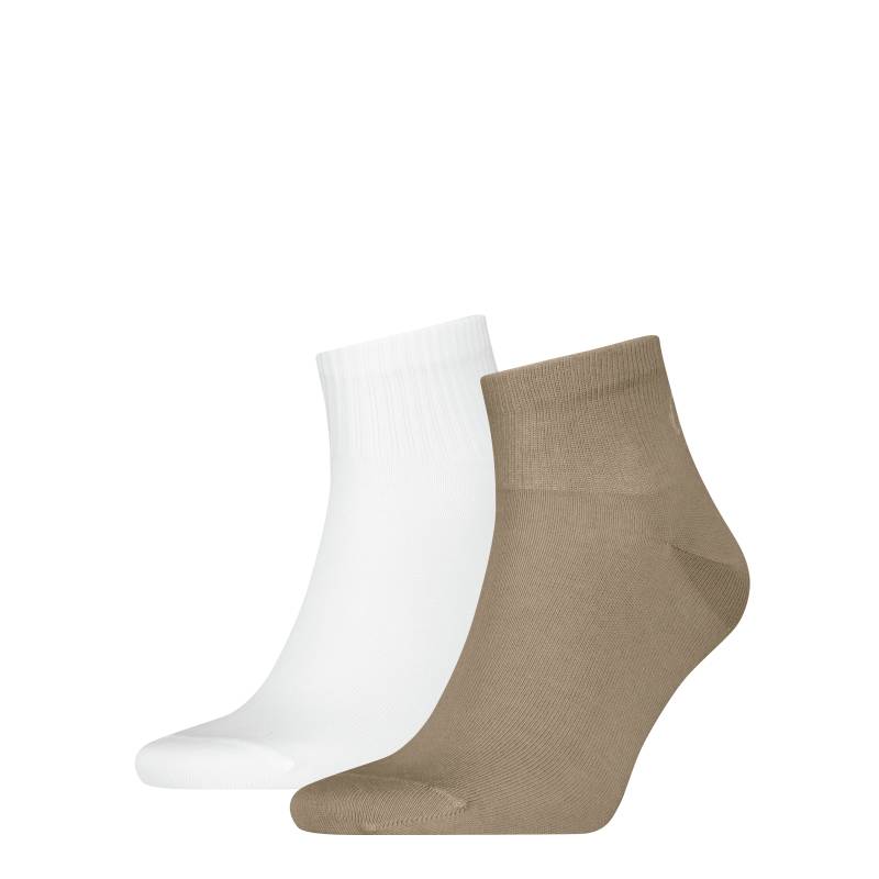 Calvin Klein Jeans Socken »CKJ MEN QUARTER 2P SHADOW RIB LOGO«, (2 Paar), mit elastischem Komfortbund von Calvin Klein Jeans