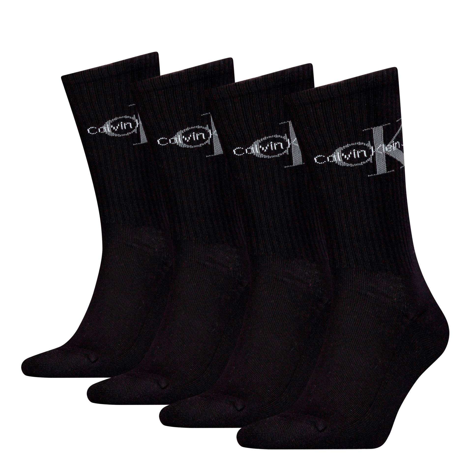 Calvin Klein Jeans Socken »CKJ MEN SOCK 4P MONOGRAM ECOM«, (4 Paar) von Calvin Klein Jeans