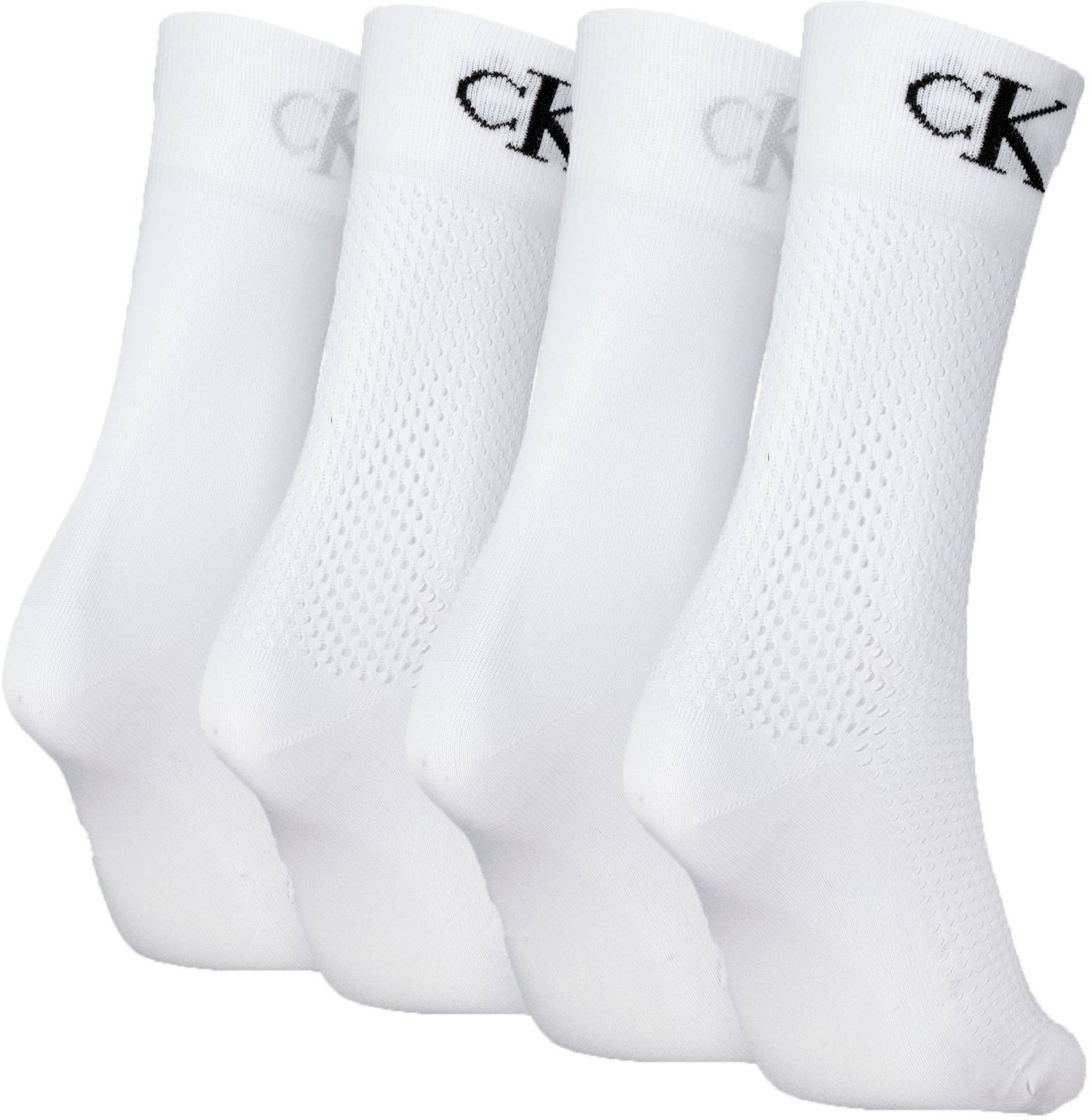 Calvin Klein Jeans Socken »CKJ WOMEN SOCK 4P MODERN MESH«, (Packung, 4 Paar), mit Logostickerei von Calvin Klein Jeans