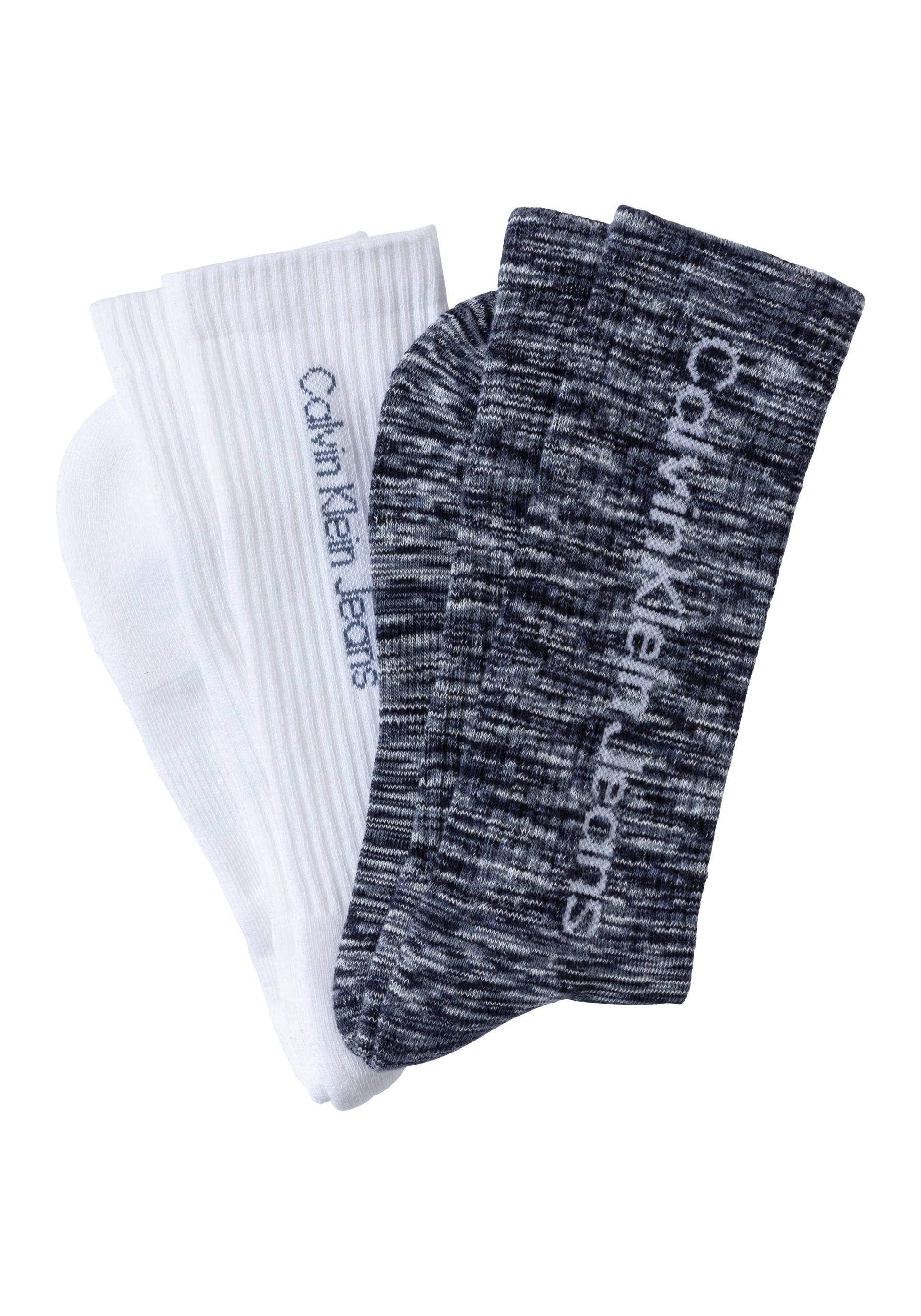 Calvin Klein Jeans Socken, (2 Paar), mit seitlichem Logoschriftzug von Calvin Klein Jeans