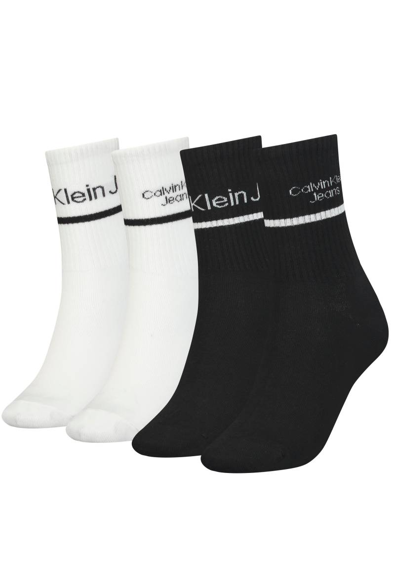 Calvin Klein Jeans Sportsocken, (Packung, 4 Paar), mit Logostickerei von Calvin Klein Jeans