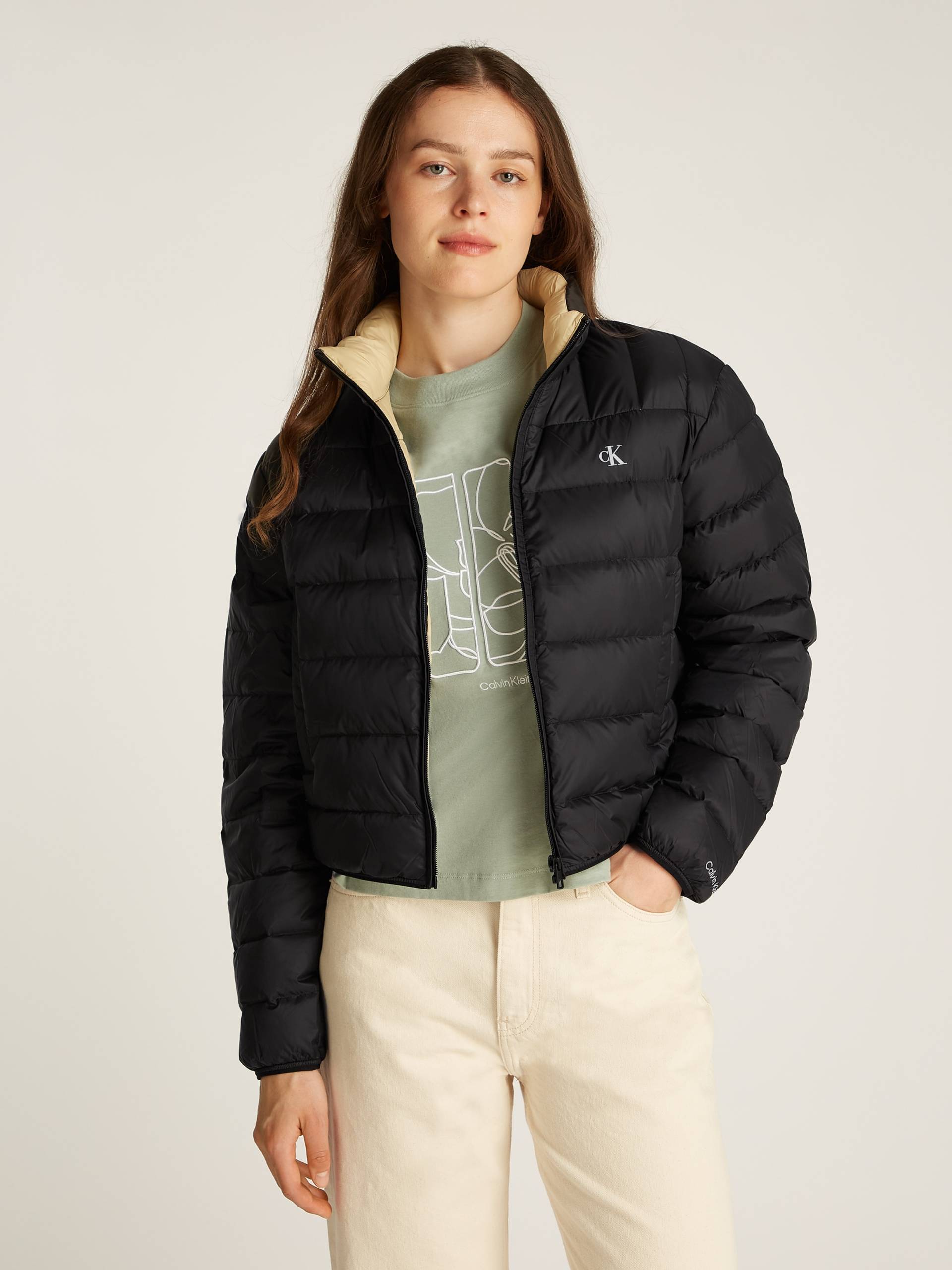 Calvin Klein Jeans Steppjacke »UL SHORT PUFFER«, Mit Logoprägung von Calvin Klein Jeans