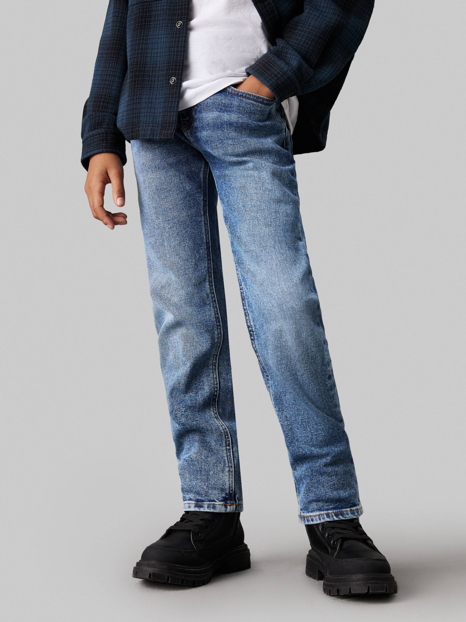 Calvin Klein Jeans Straight-Jeans »Reg Straight Wash Blue Hero Cf«, für Kinder bis 16 Jahre im 5-Pocket-Style von Calvin Klein Jeans