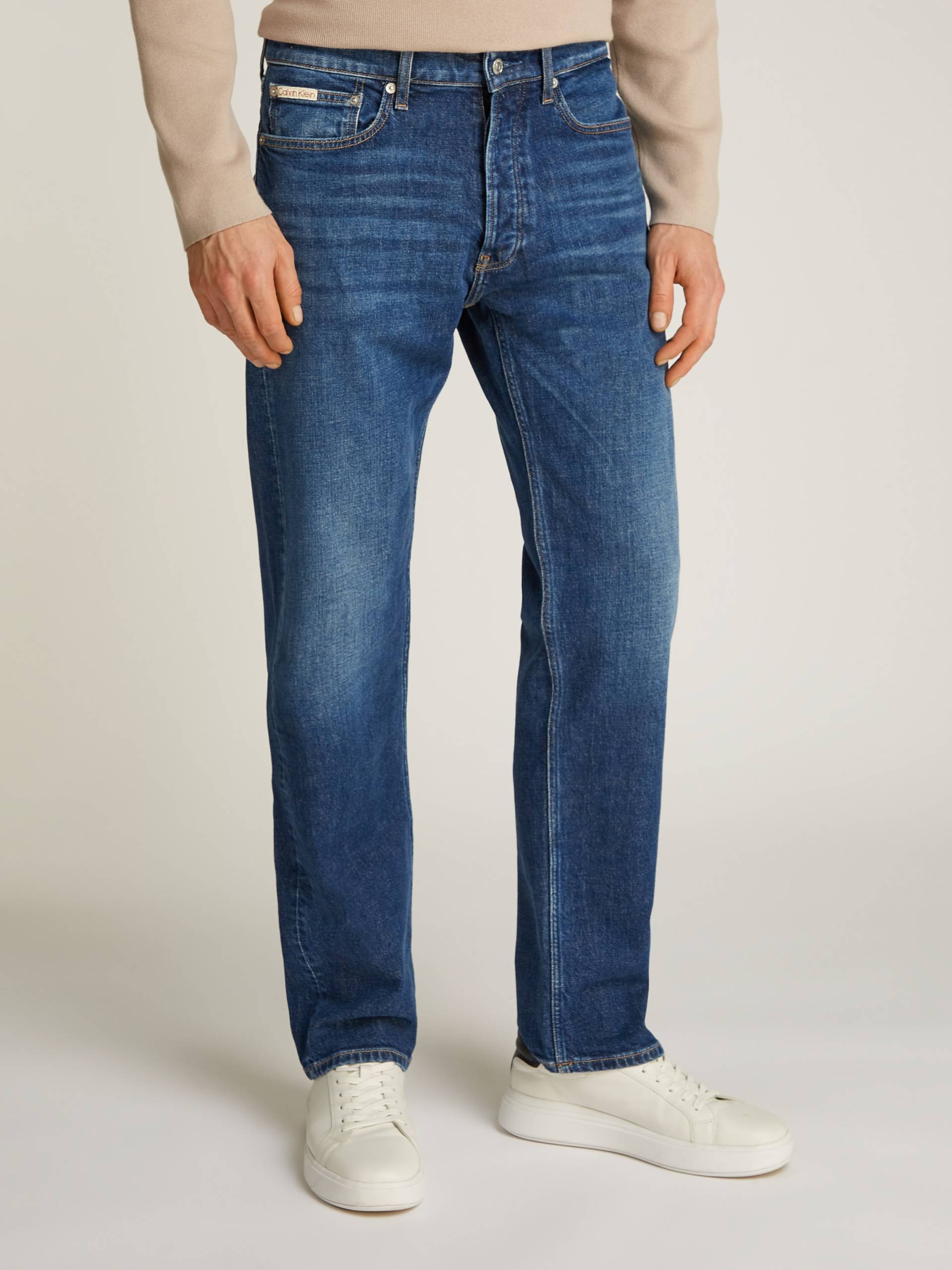 Calvin Klein Jeans Straight-Jeans »STANDARD STRAIGHT«, Coinpocket, Logostickerei von Calvin Klein Jeans