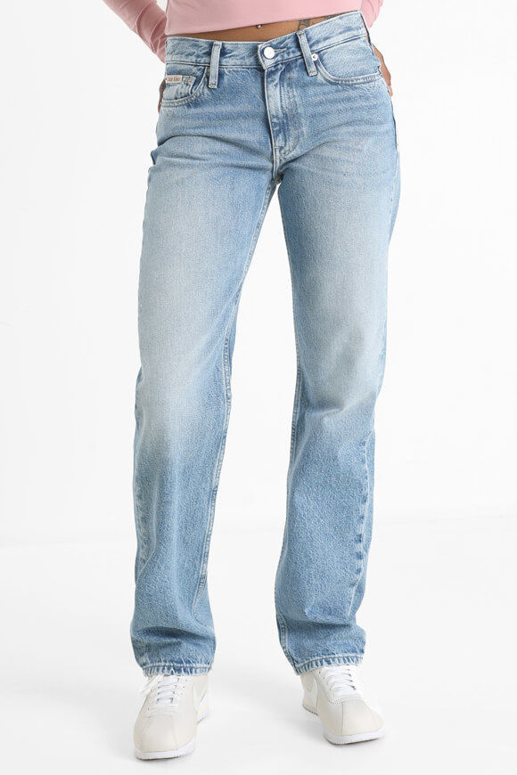 Calvin Klein Jeans Straight Leg Jeans L32 | Denim Light | Damen  | 24/32 von Calvin Klein Jeans