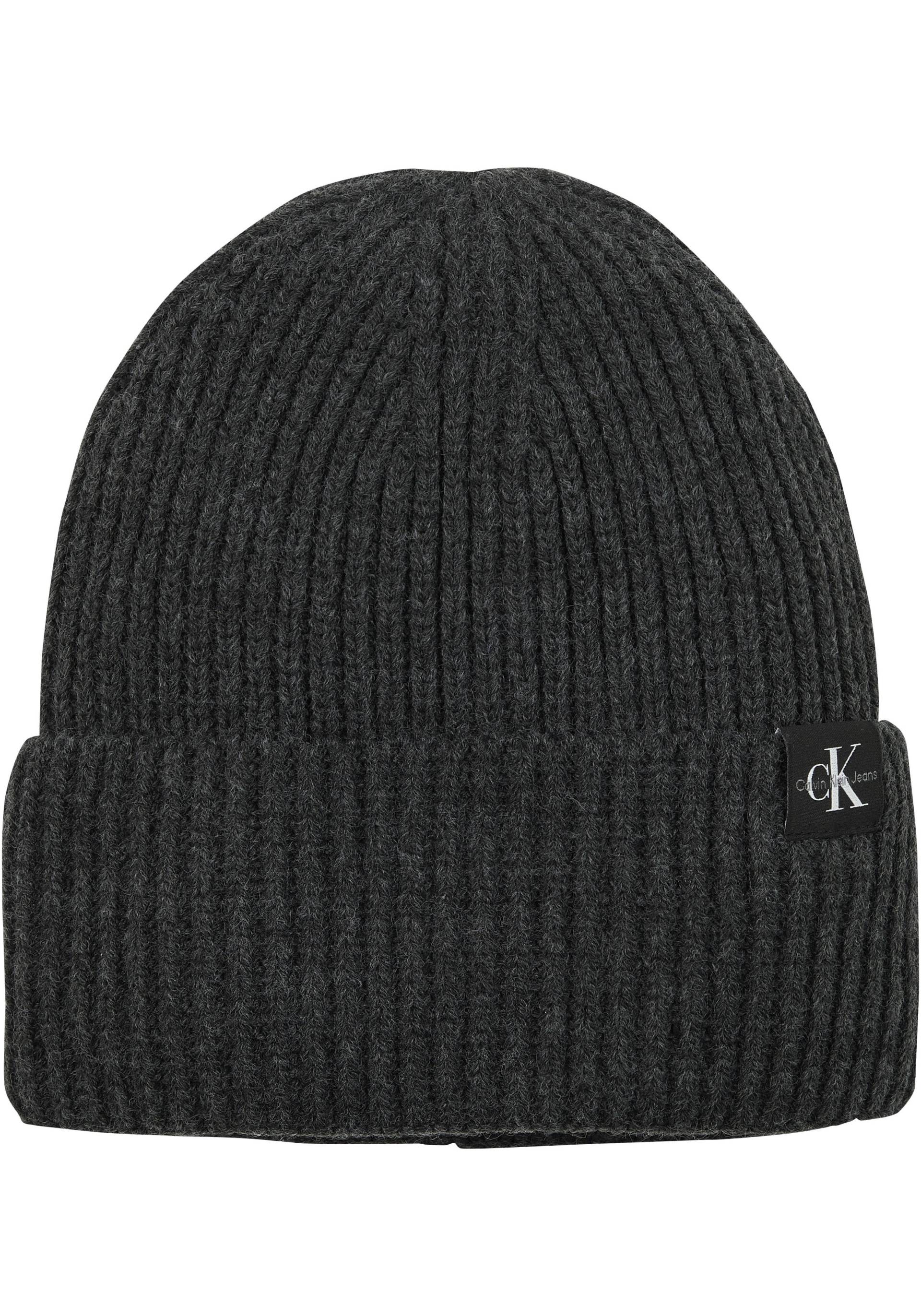 Calvin Klein Jeans Strickmütze »Monogram Rib Scarf Beanie Set«, mit Logopatch Calvin Klein Jeans Strickmütze »Monogram Rib Scarf Beanie Set«, mit Logopatch von Calvin Klein Jeans