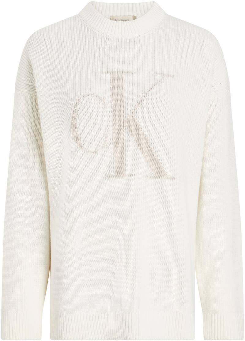 Calvin Klein Jeans Strickpullover »CK INTARSIA HIGH NECK SWEATER«, mit Logostickerei von Calvin Klein Jeans