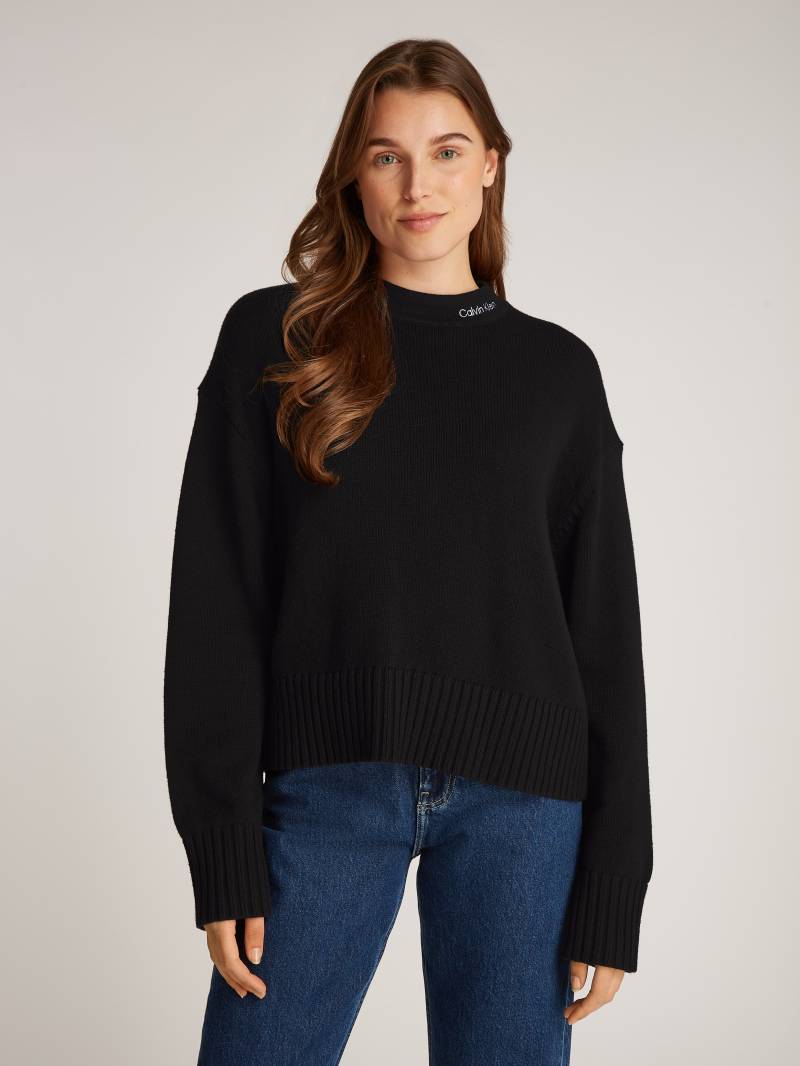 Calvin Klein Jeans Strickpullover »LOGO EMBRO SWEATER«, mit Logostickerei von Calvin Klein Jeans