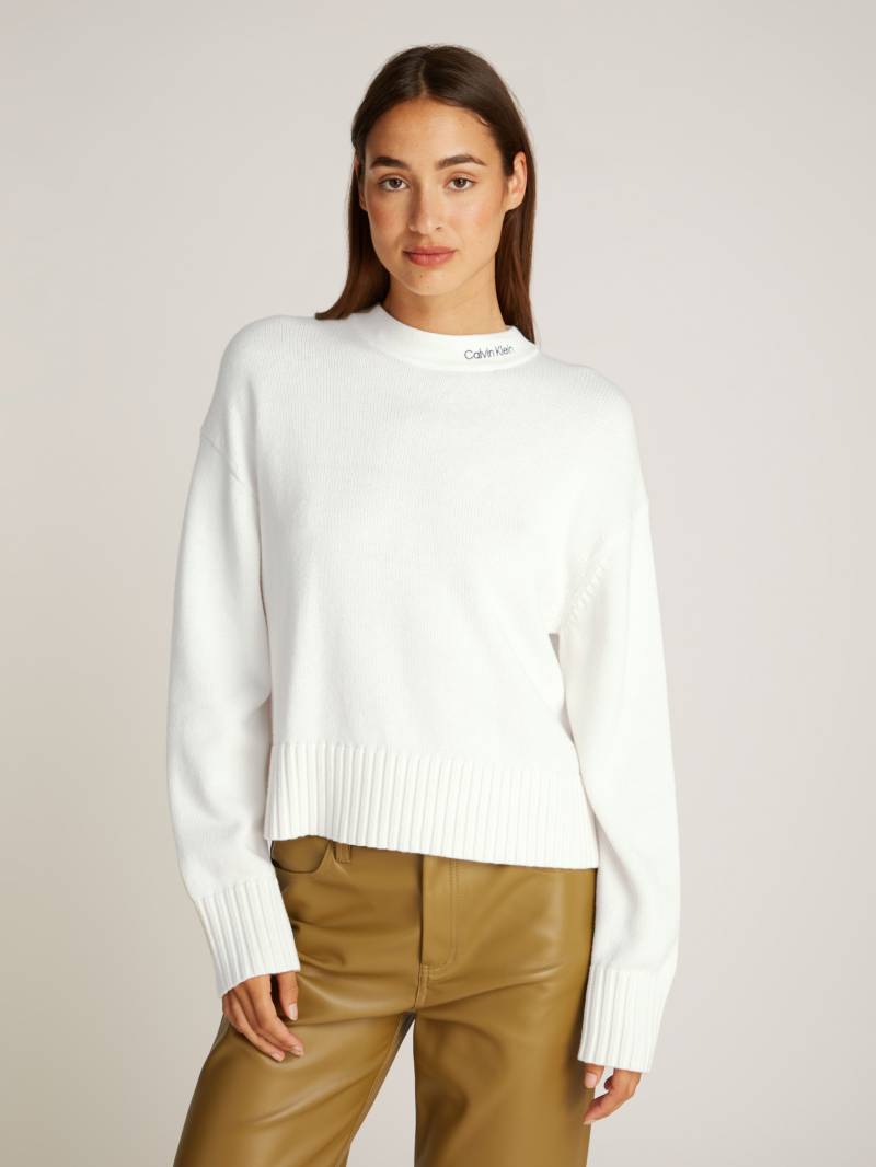 Calvin Klein Jeans Strickpullover »LOGO EMBRO SWEATER«, mit Logostickerei von Calvin Klein Jeans