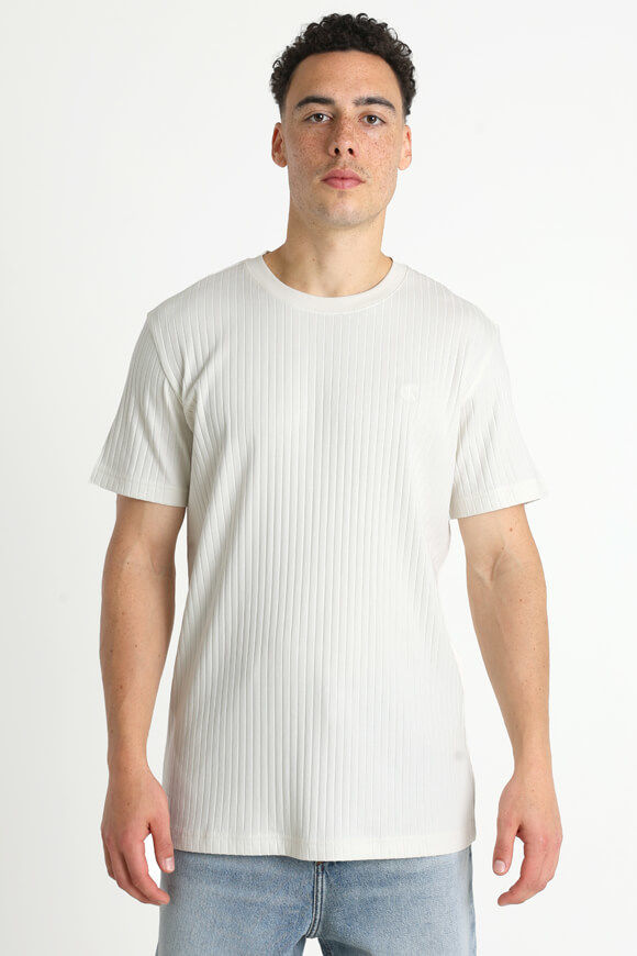 Calvin Klein Jeans Strukturiertes T-Shirt | Ivory | Herren  | S von Calvin Klein Jeans