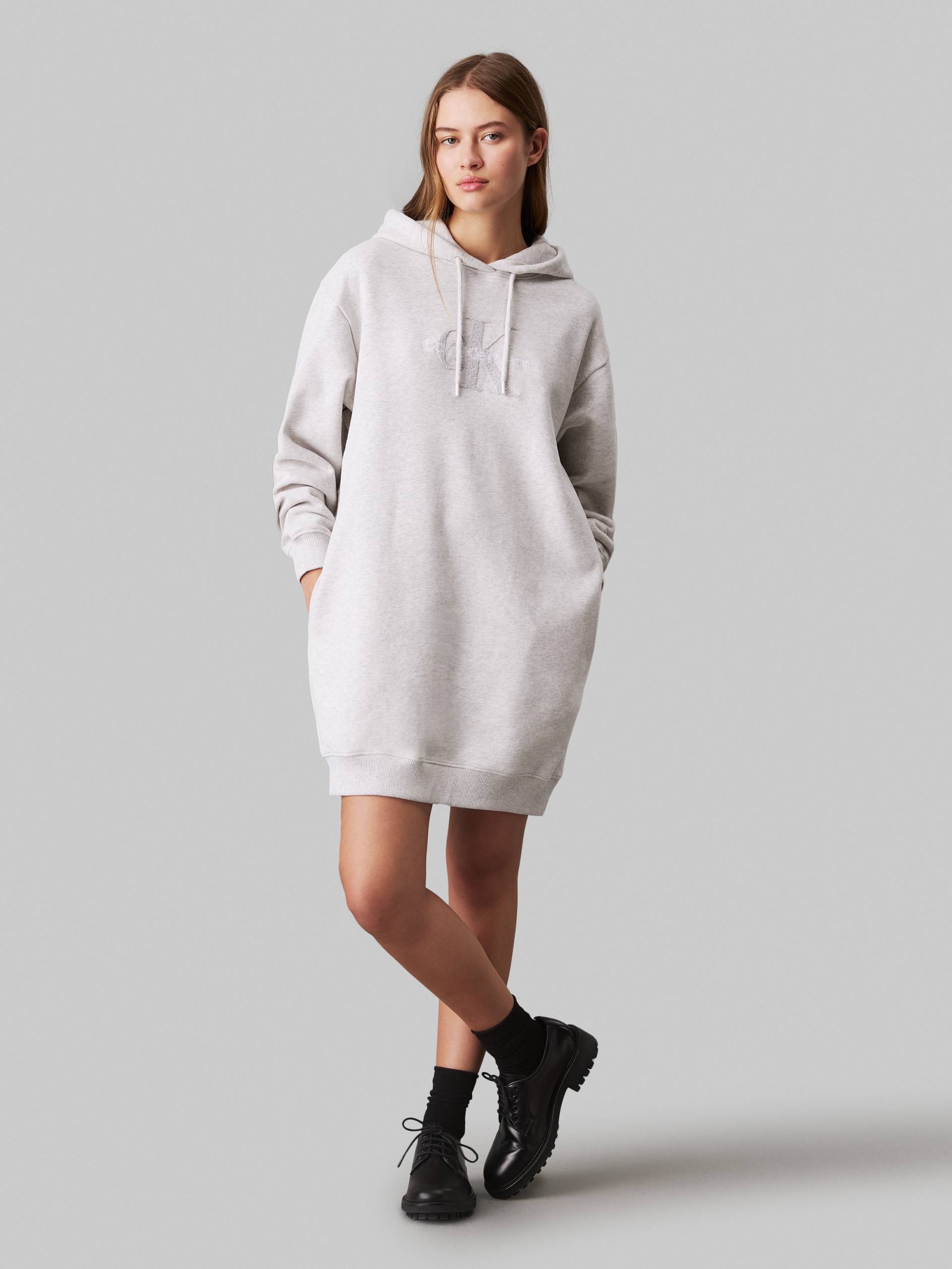 Calvin Klein Jeans Sweatkleid »CHENILLE MONOLOGO HOODIE DRESS«, mit Logostickerei von Calvin Klein Jeans