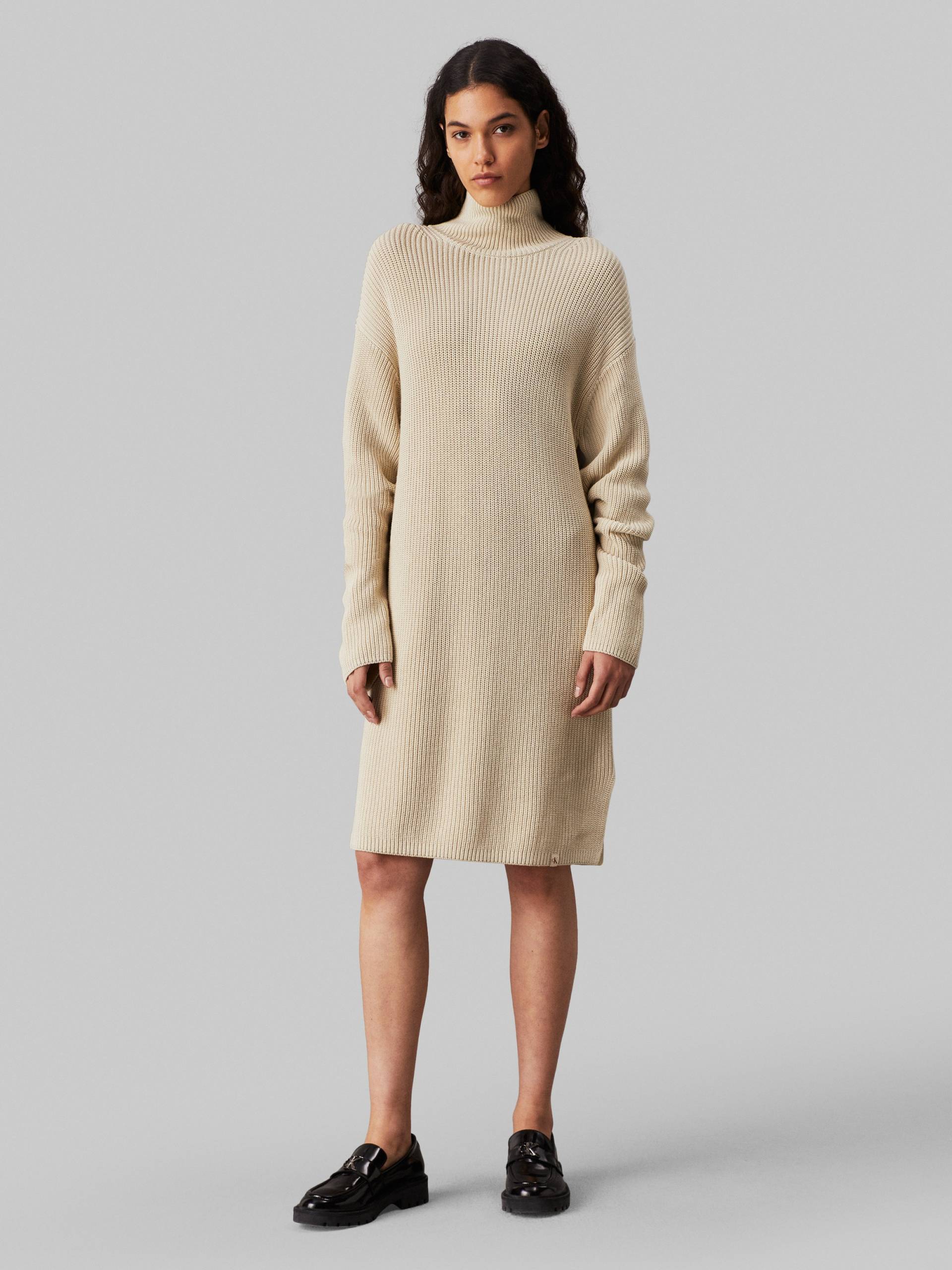 Calvin Klein Jeans Sweatkleid »CHUNKY LOOSE SWEATER DRESS«, mit Logopatch von Calvin Klein Jeans