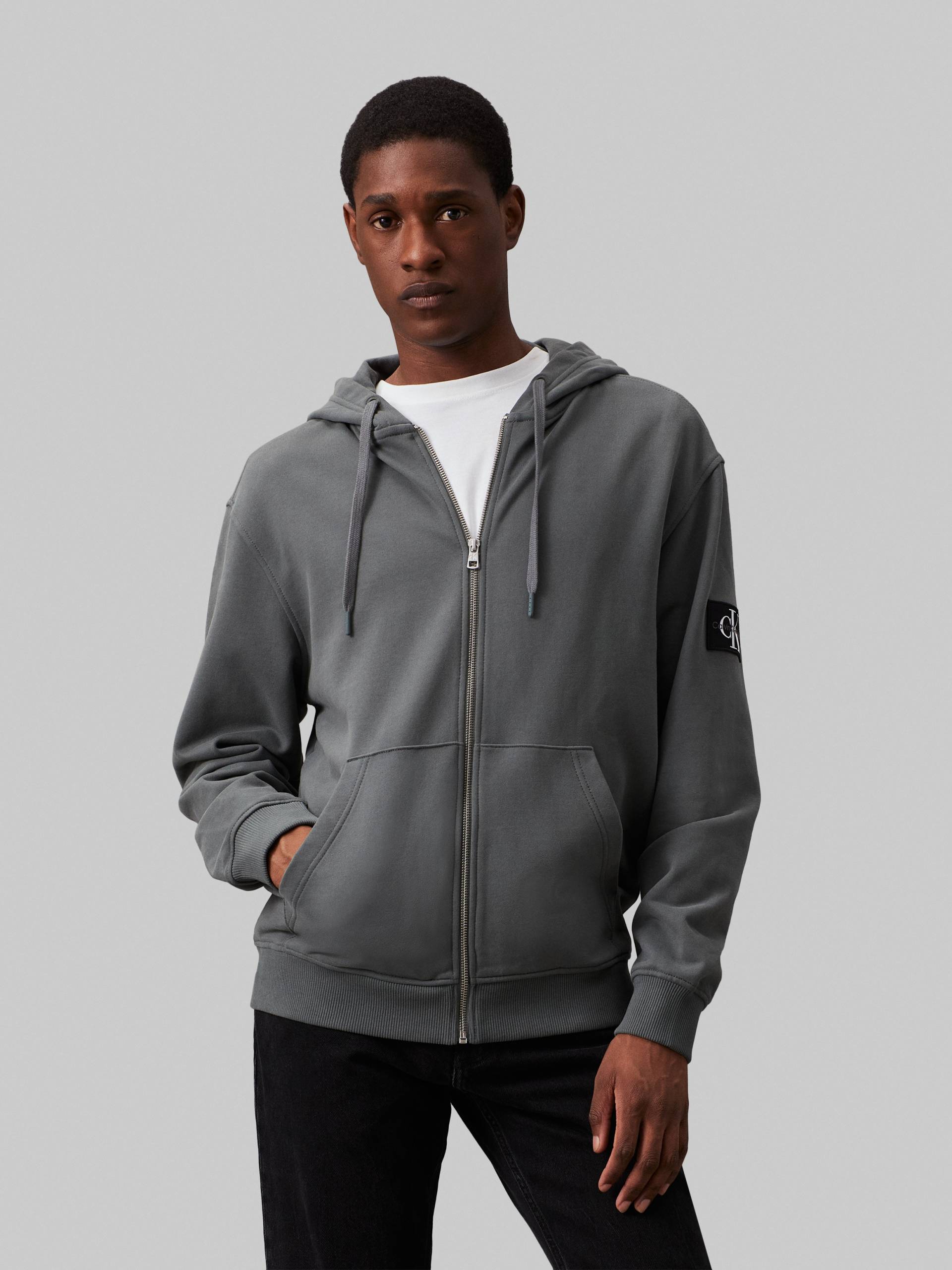 Calvin Klein Jeans Sweatshirt »BADGE ZIP THROUGH HOODIE«, mit Logopatch von Calvin Klein Jeans