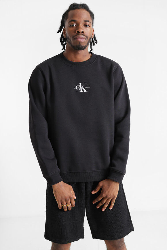 Calvin Klein Jeans Sweatshirt | Black | Herren  | L von Calvin Klein Jeans