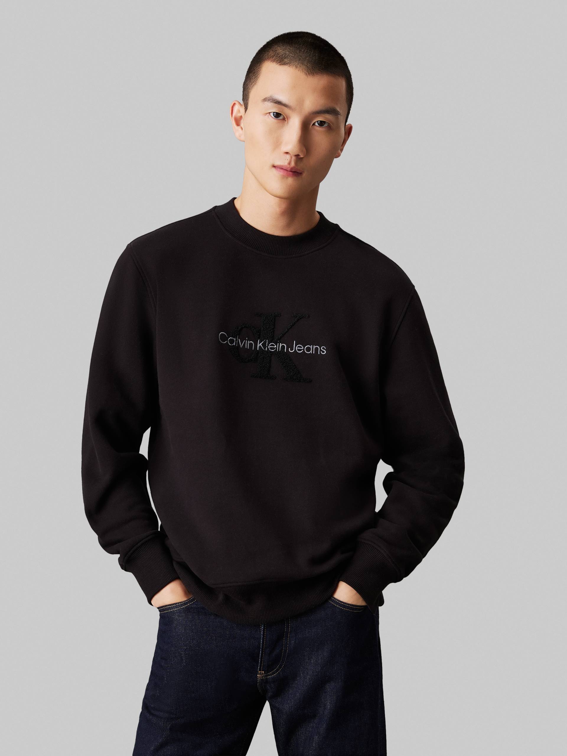 Calvin Klein Jeans Sweatshirt »CHENILLE MONOLOGO CREW NECK«, mit Logostickerei von Calvin Klein Jeans