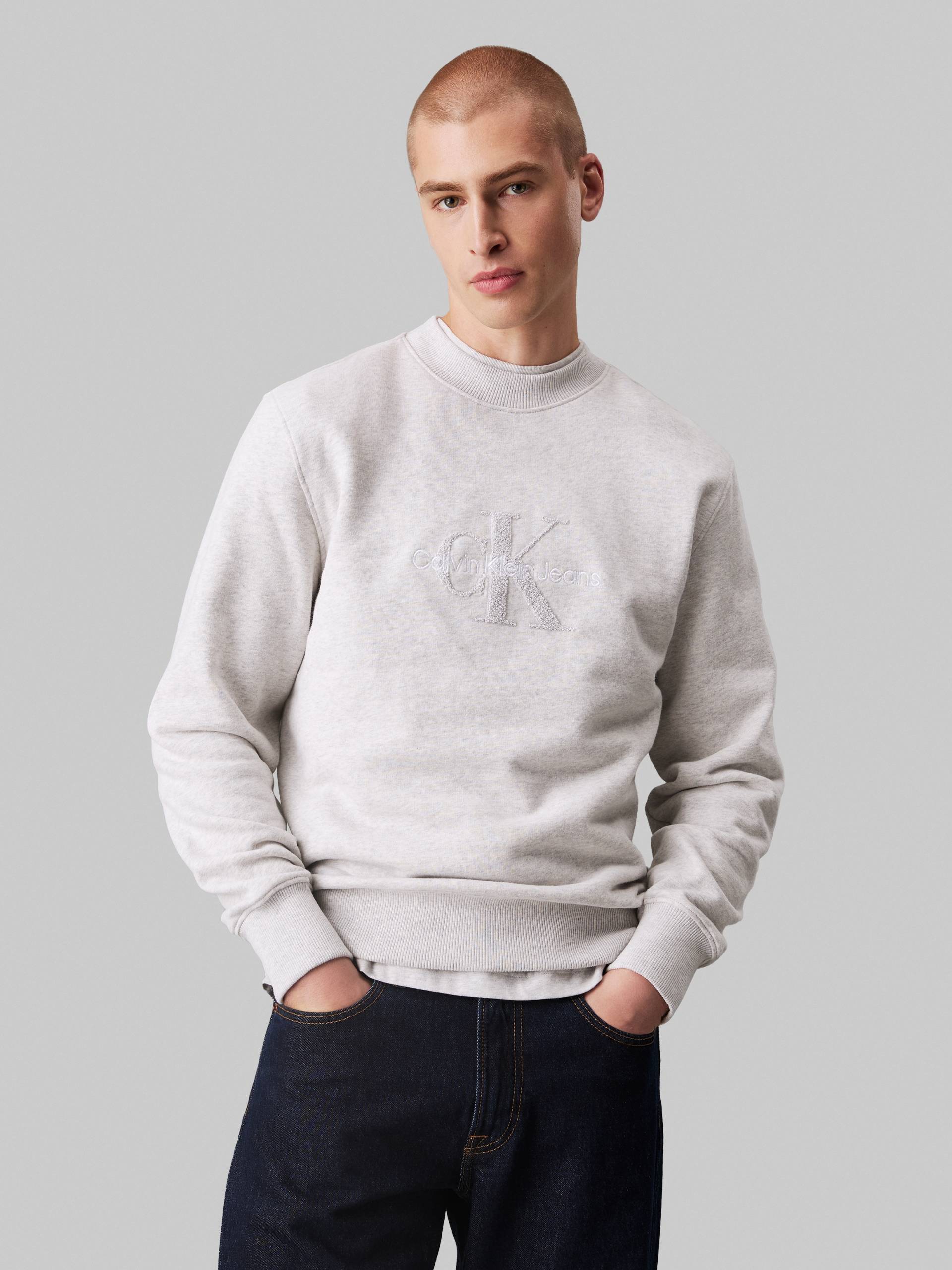 Calvin Klein Jeans Sweatshirt »CHENILLE MONOLOGO CREW NECK«, mit Logostickerei von Calvin Klein Jeans