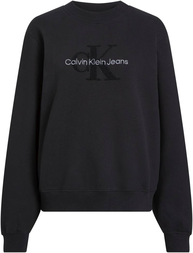 Calvin Klein Jeans Sweatshirt »CHENILLE MONOLOGO CREWNECK«, mit Logostickerei von Calvin Klein Jeans