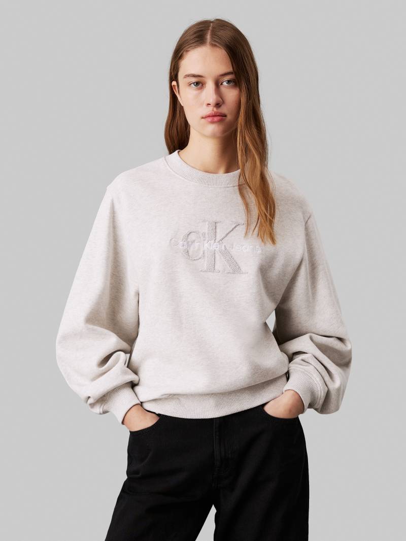 Calvin Klein Jeans Sweatshirt »CHENILLE MONOLOGO CREWNECK«, mit Logostickerei von Calvin Klein Jeans