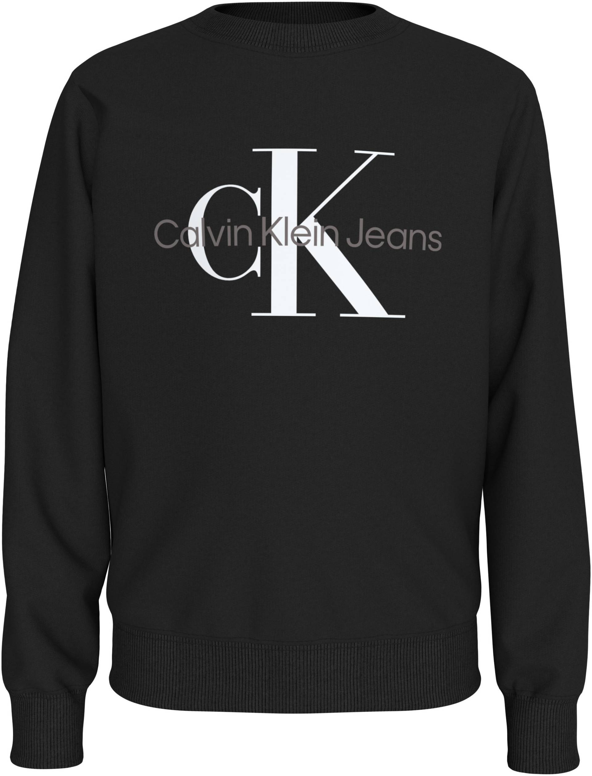 Calvin Klein Jeans Sweatshirt »CK Monogram Terry Cn«, für Kinder bis 16 Jahre und mit Logodruck von Calvin Klein Jeans